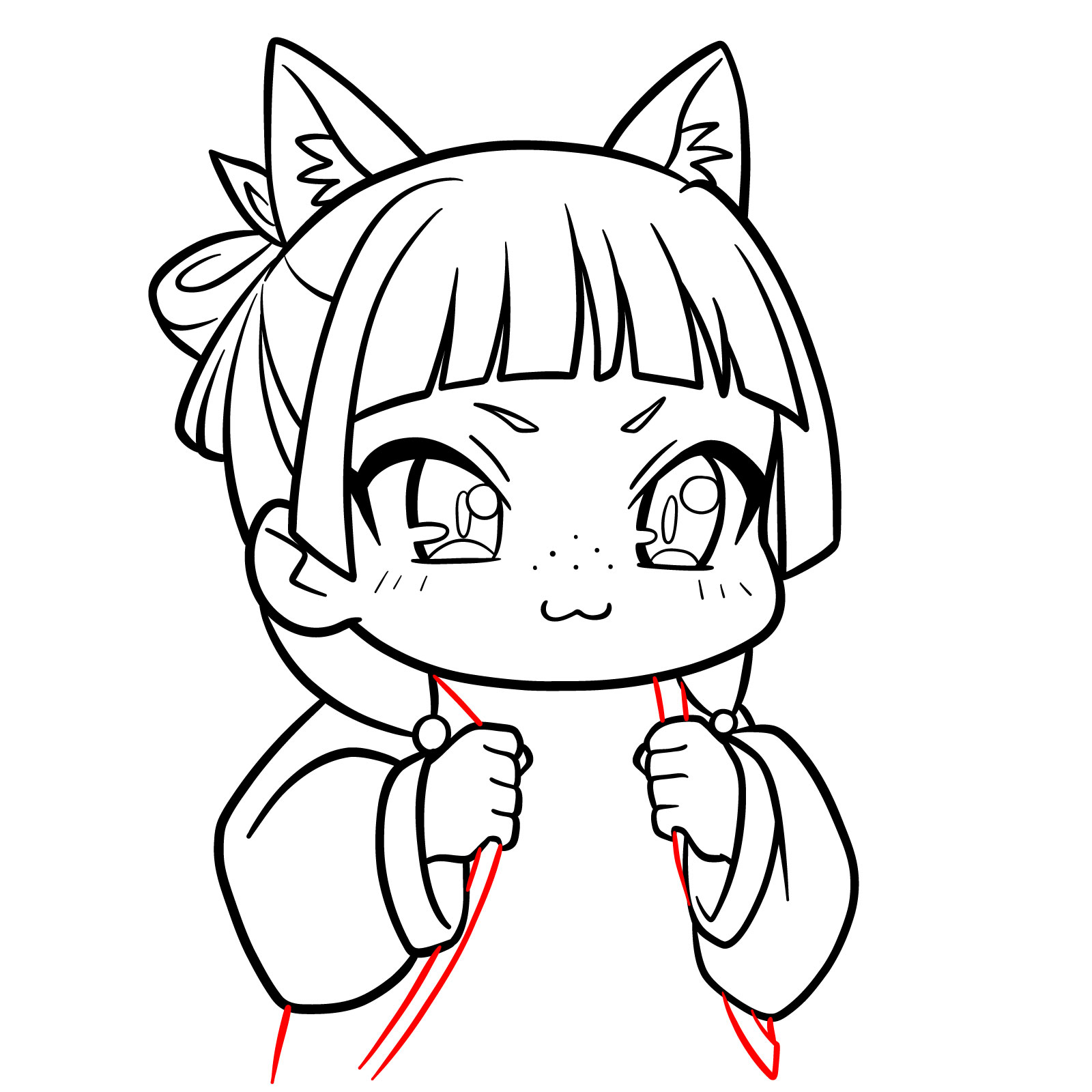 How to Draw Chibi Maomao - step 14