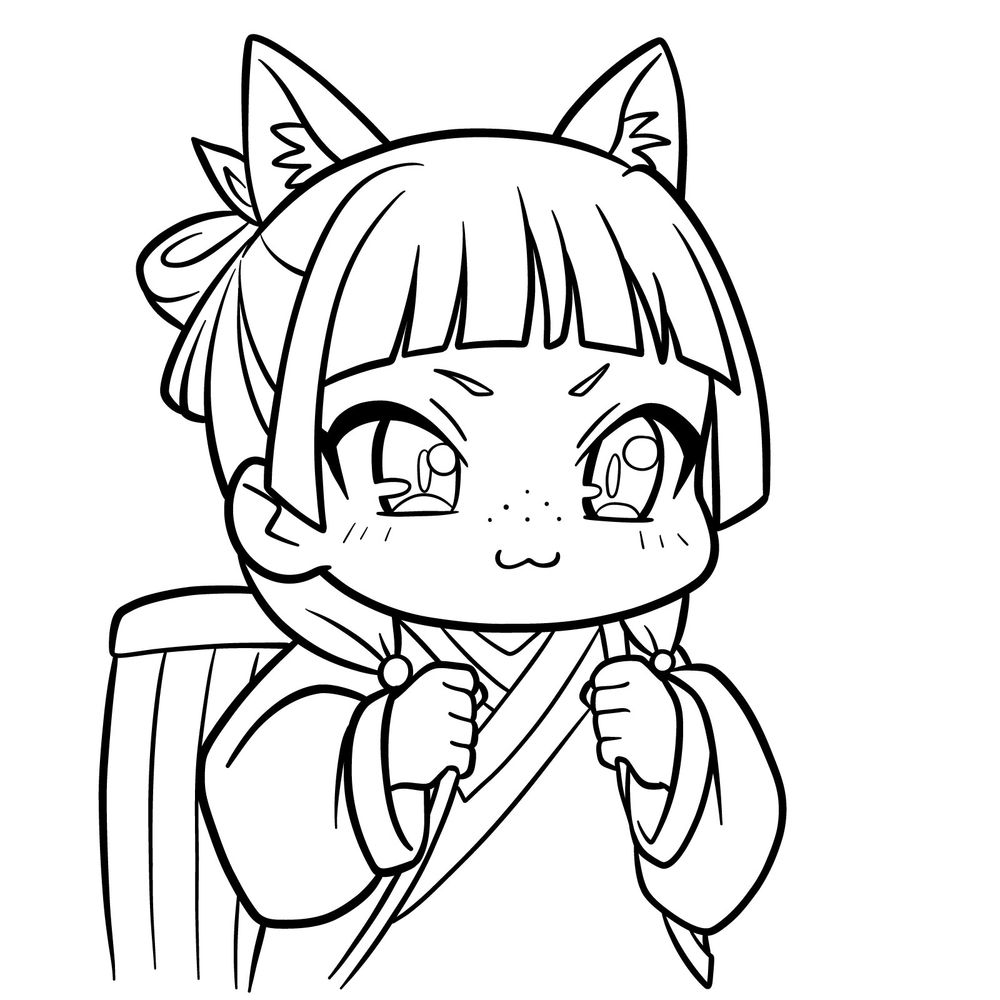How to Draw Chibi Maomao from The Apothecary Diaries Anime