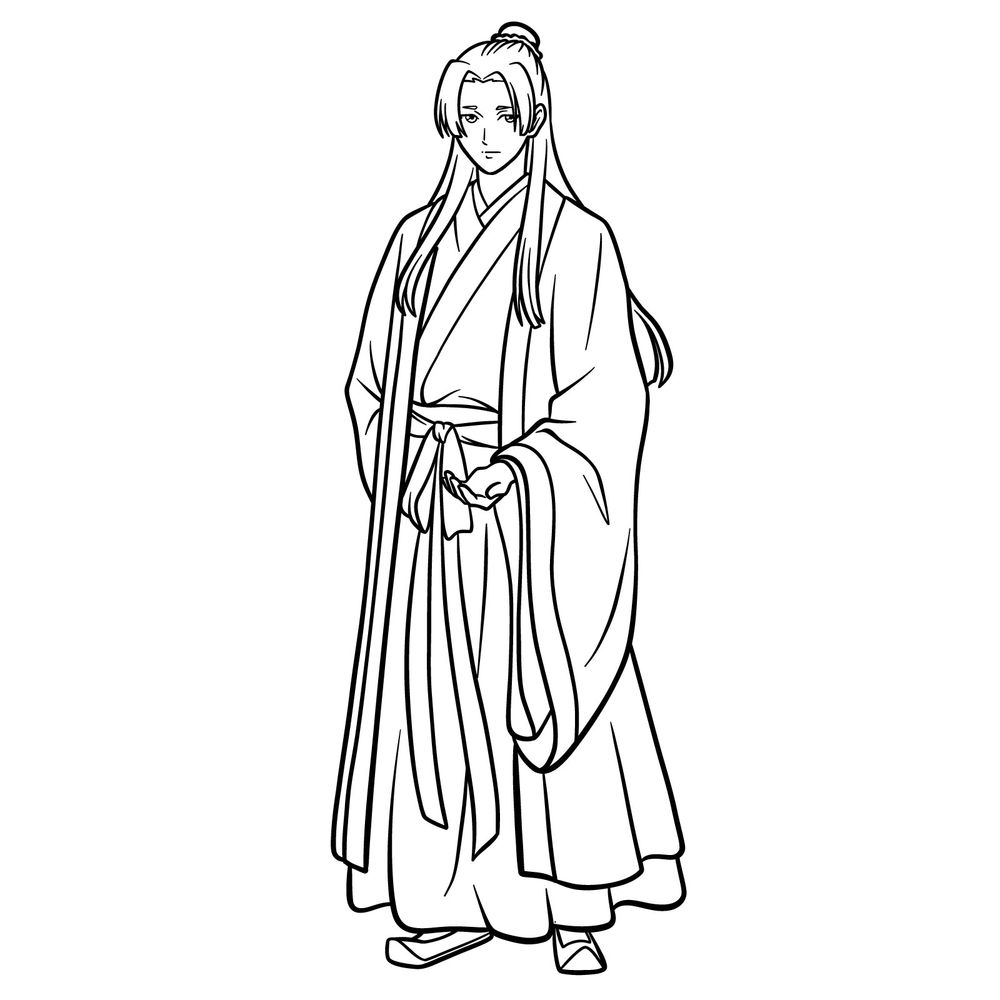 Jinshi Full Body Drawing Guide: The Apothecary Diaries Sketch
