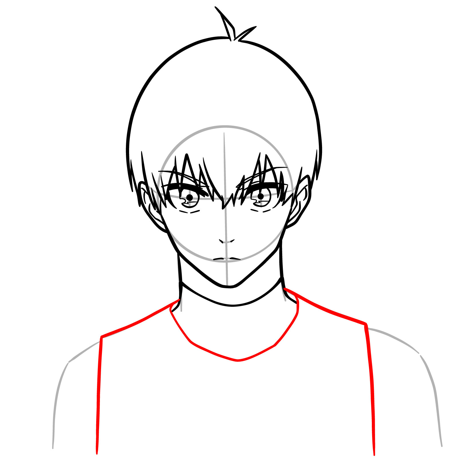 How to Draw Yoichi Isagi - step 11