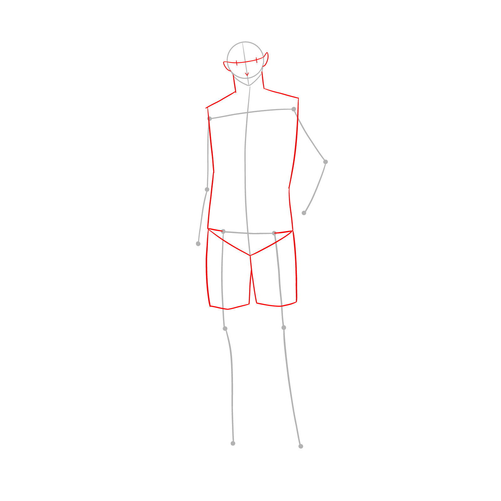 How to Draw Seishiro Nagi in Team C Uniform - step 02