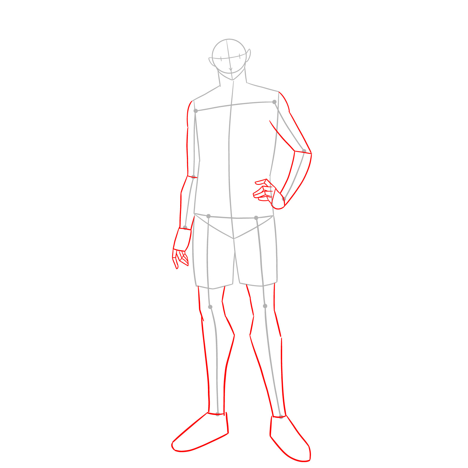 How to Draw Seishiro Nagi in Team C Uniform - step 03