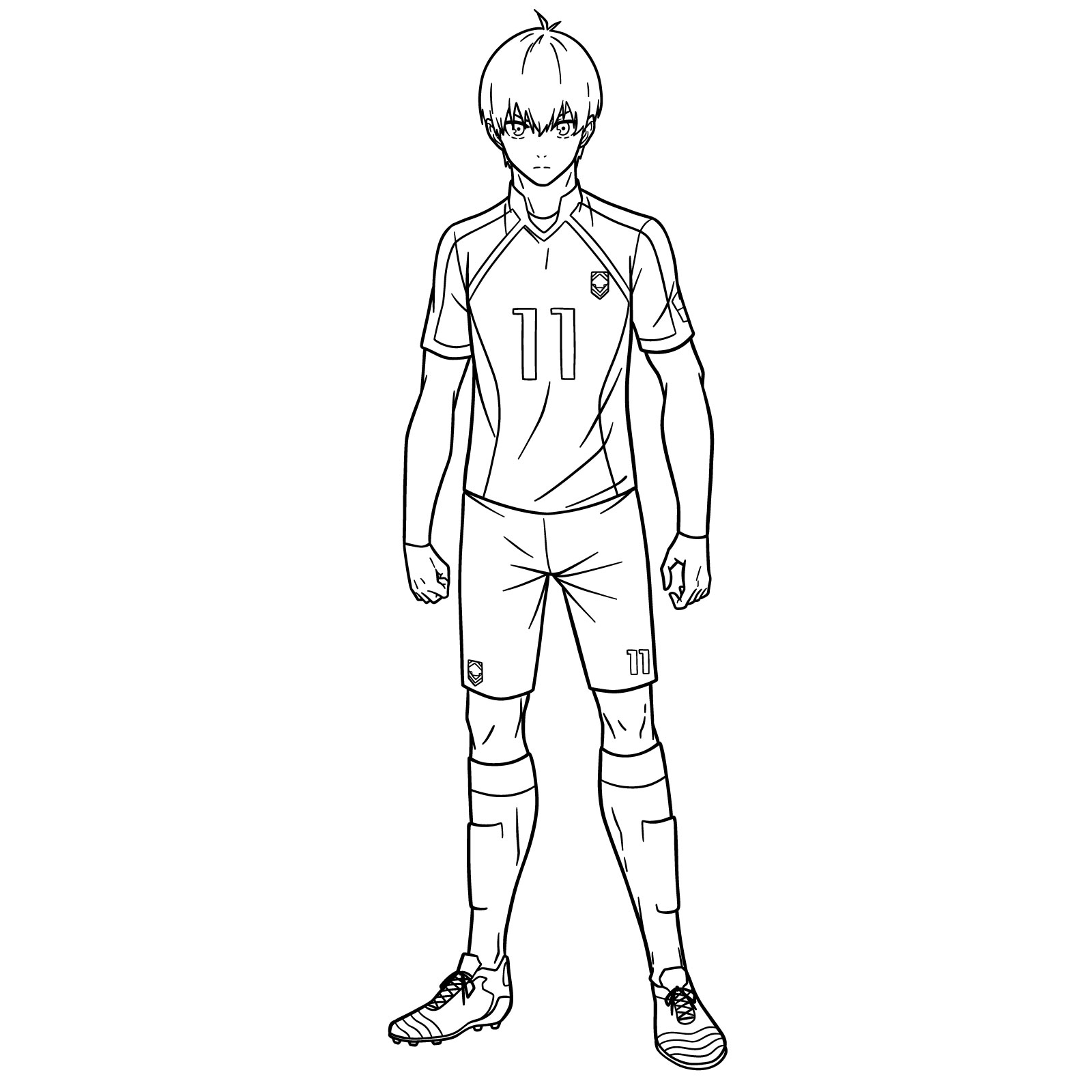 How to Draw Yoichi Isagi Full Body - final step