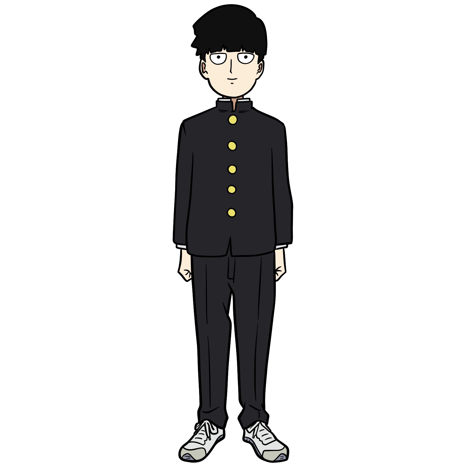 How to Draw Mob (Shigeo Kageyama) Full Body - final step