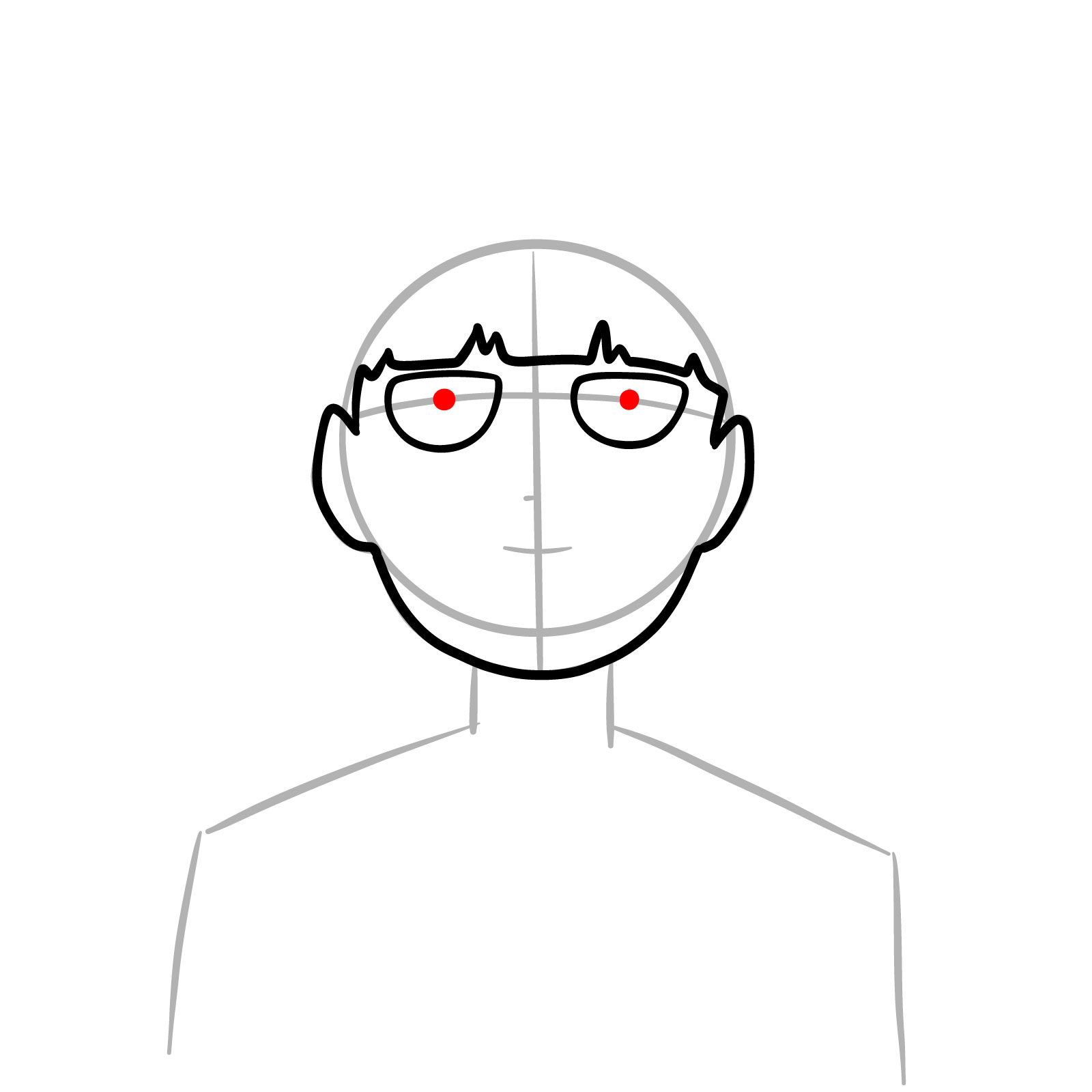 How to Draw Mob - step 06