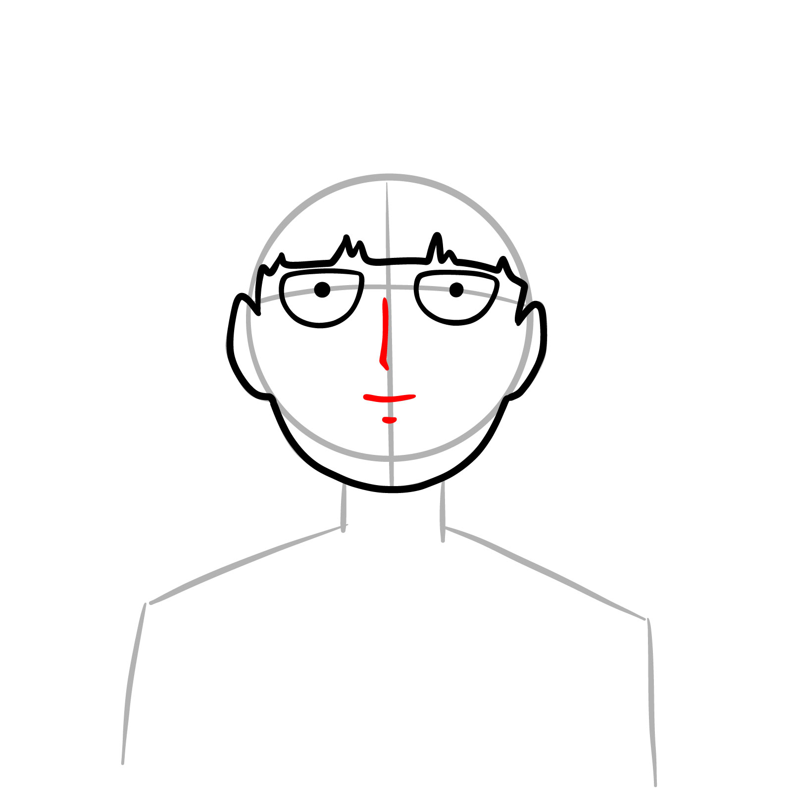 How to Draw Mob - step 07