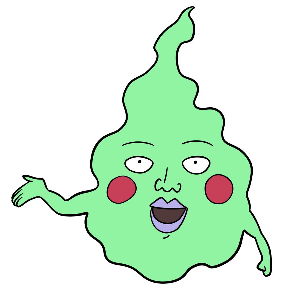 Mob Psycho 100: How to Draw Dimple in His Classic Ghost Form