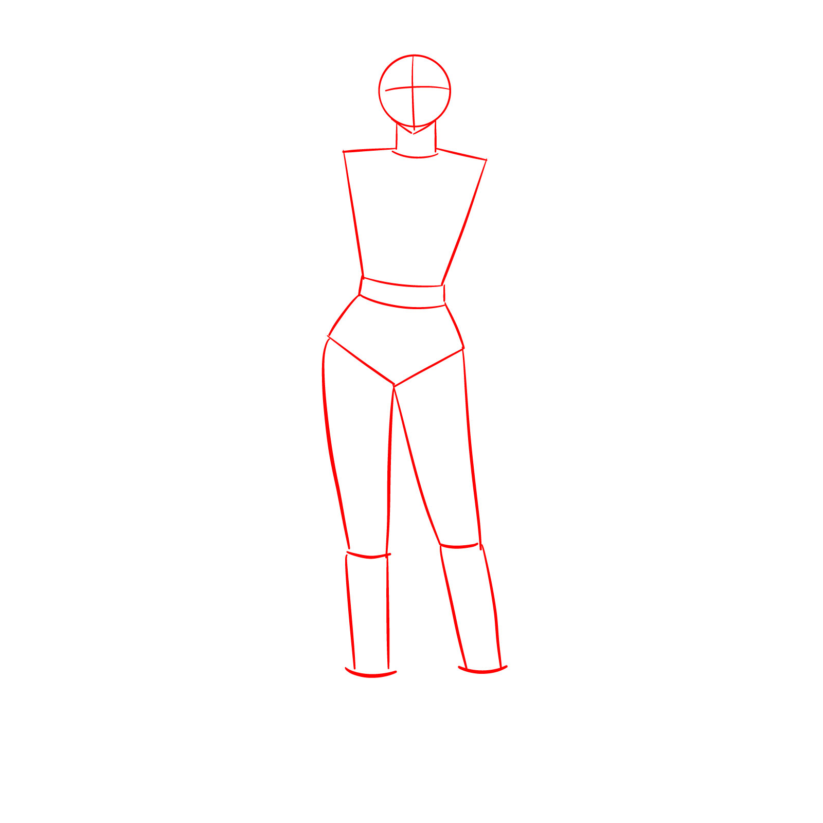 How to Draw Seras Victoria from OVA - step 01