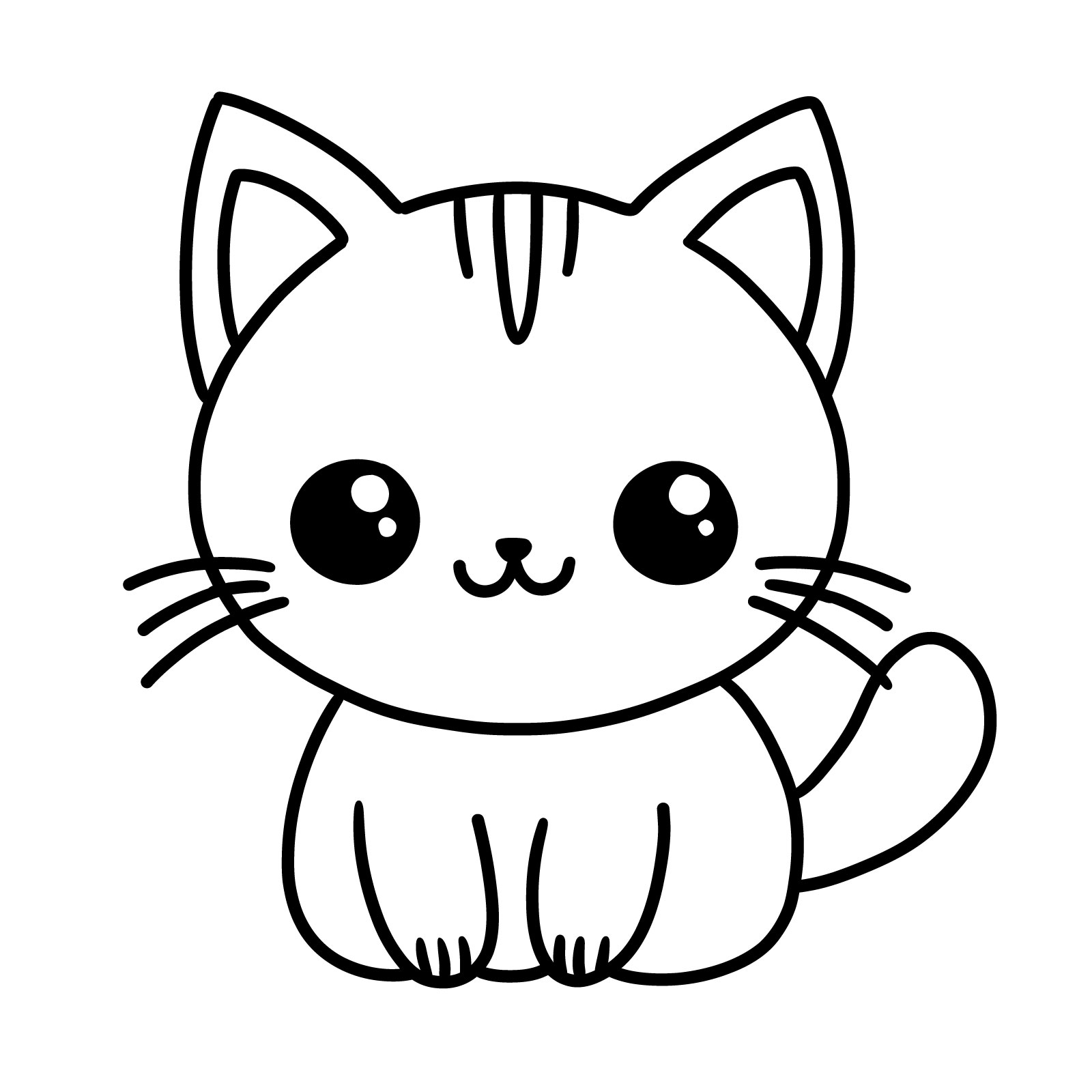 How to draw a Kawaii Cat - the Result