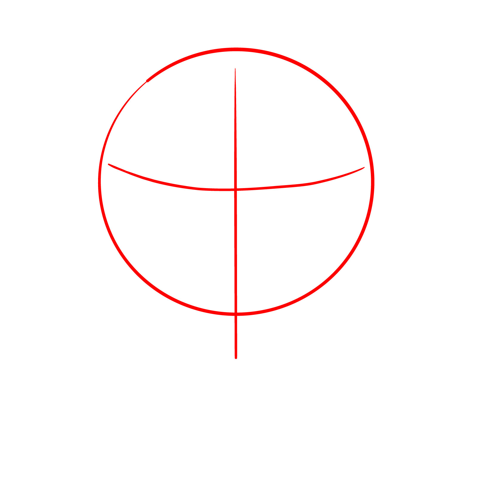 How to Draw a Puppy’s Face Front View - step 01