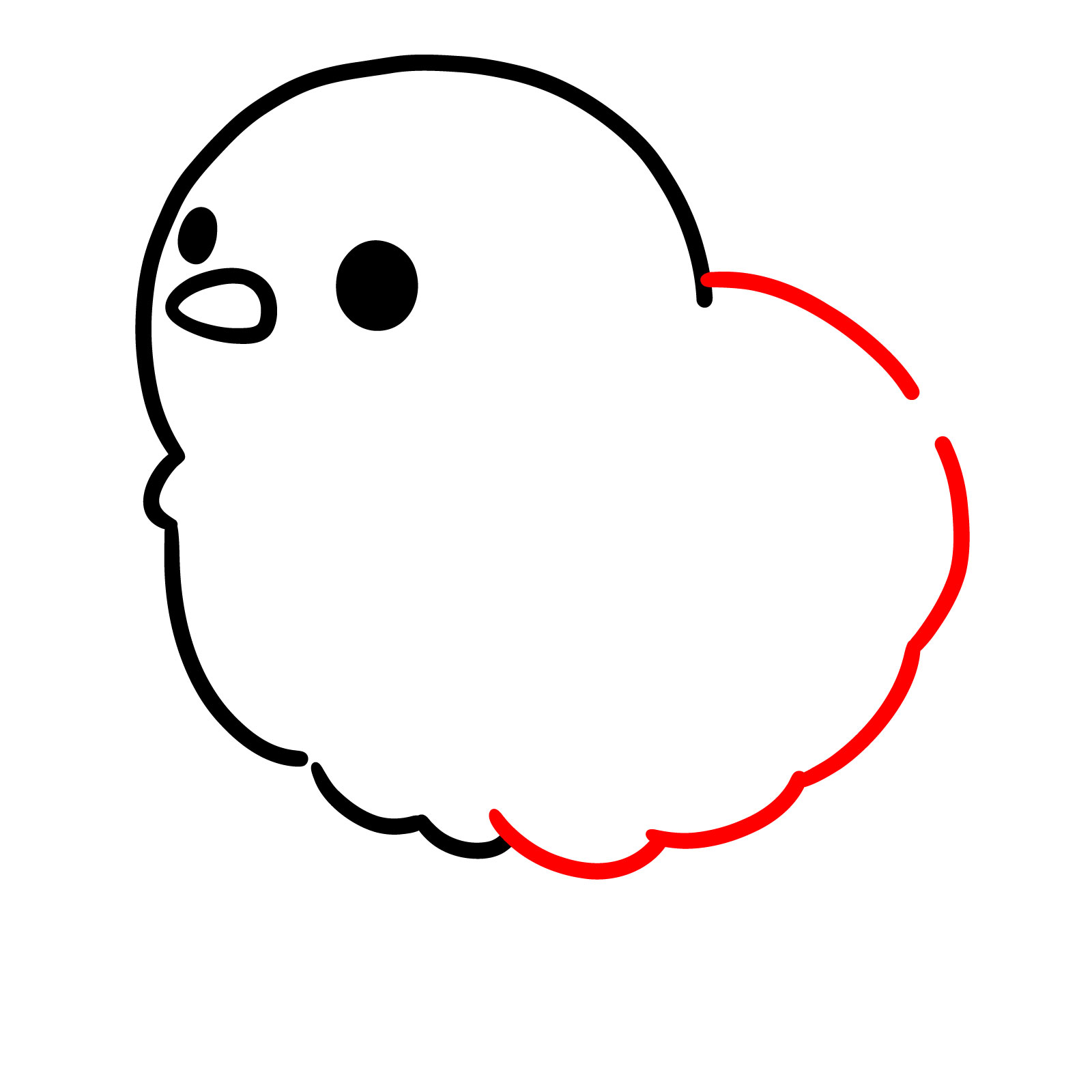 How to Draw a Cartoon Chick - step 04