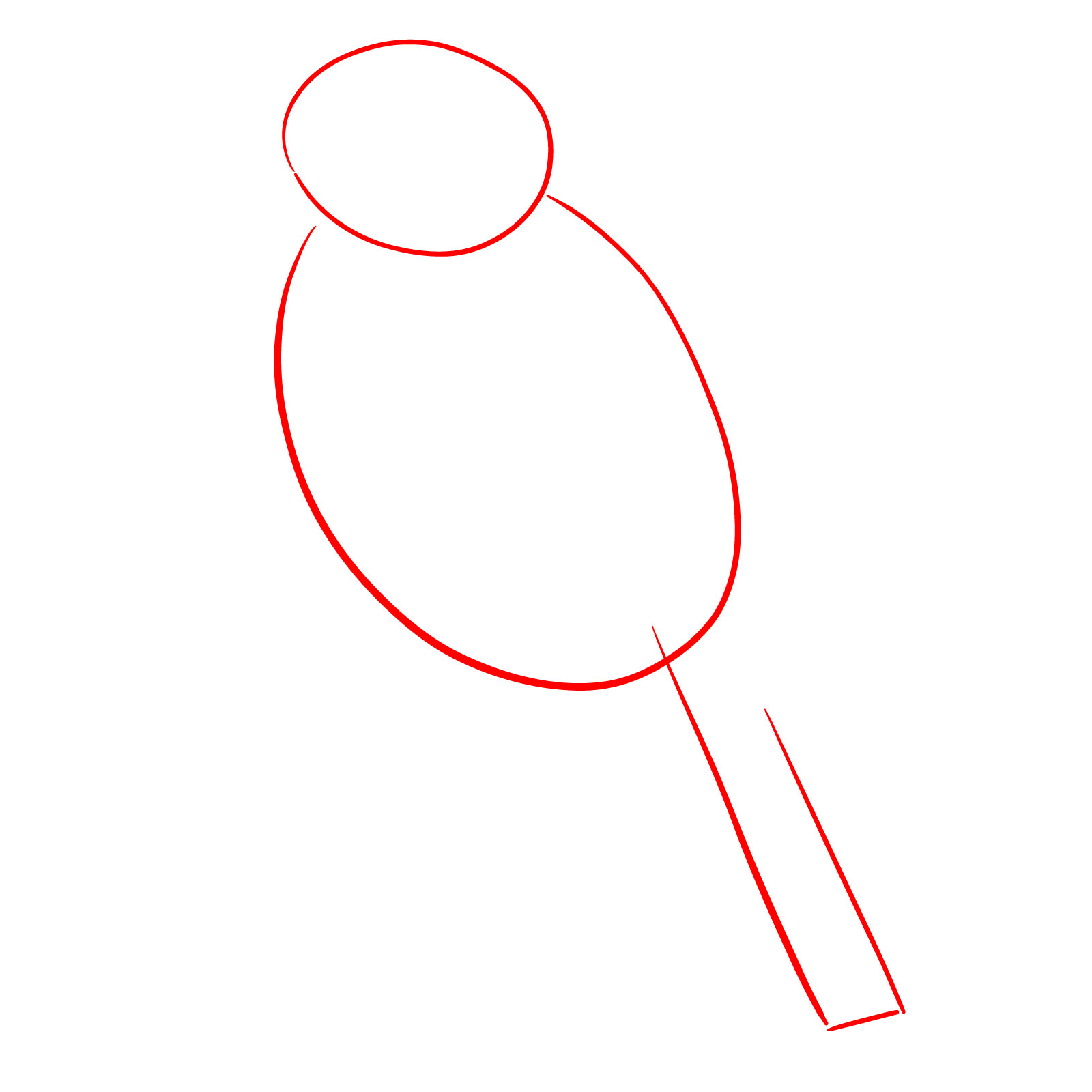 How to Draw a Bluebird - step 01