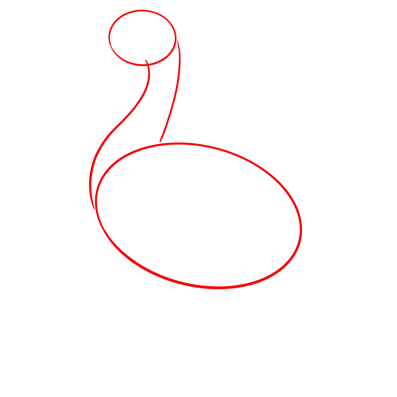 How to Draw a Canada Goose - step 01