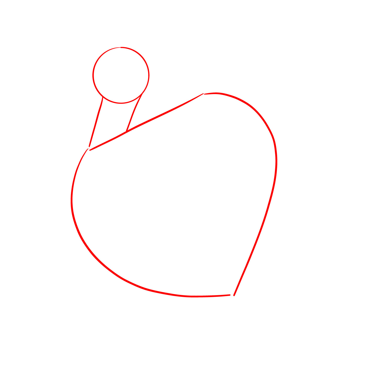 How to Draw a Turkey - step 01