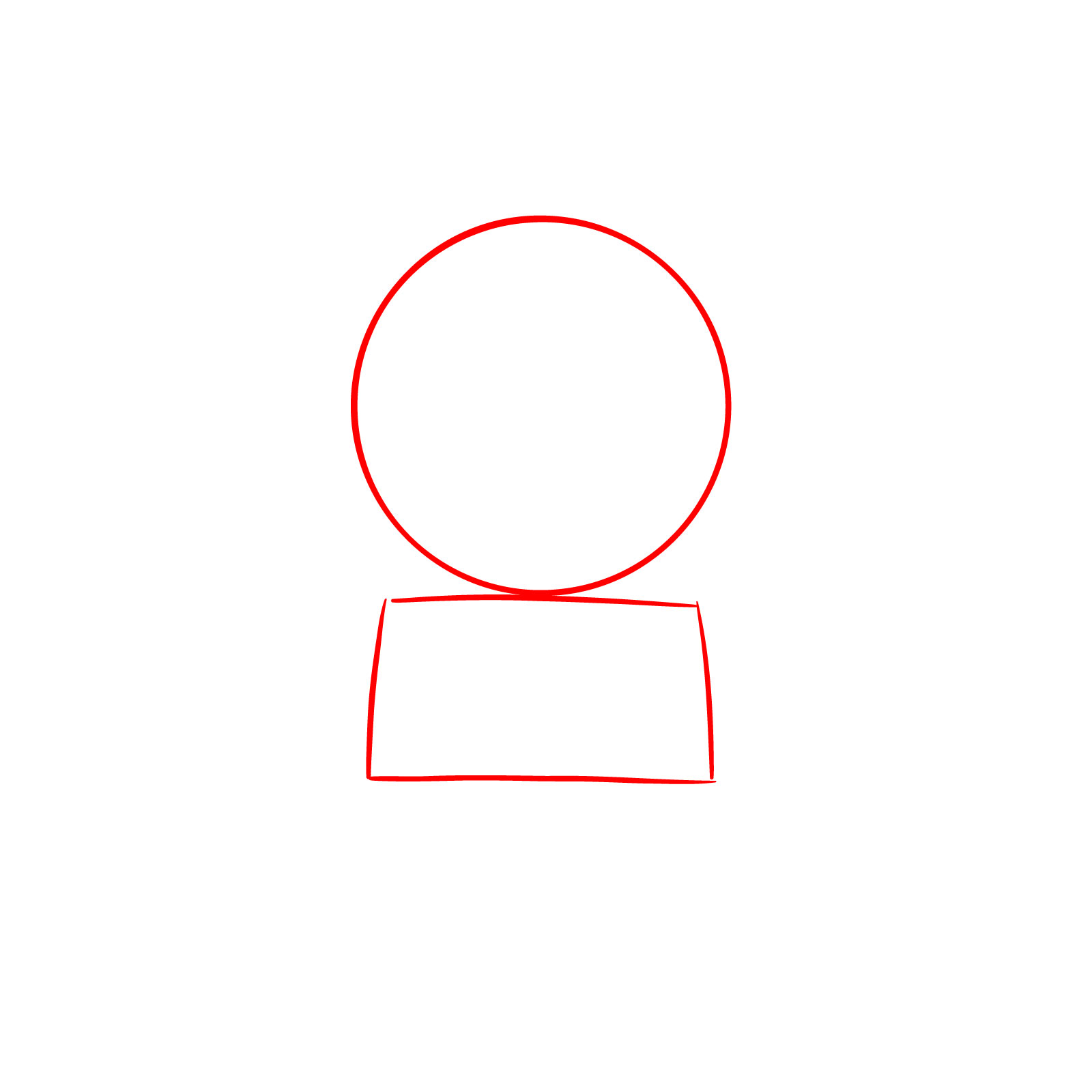 How to Draw a Hippo Full Body Front View - step 01