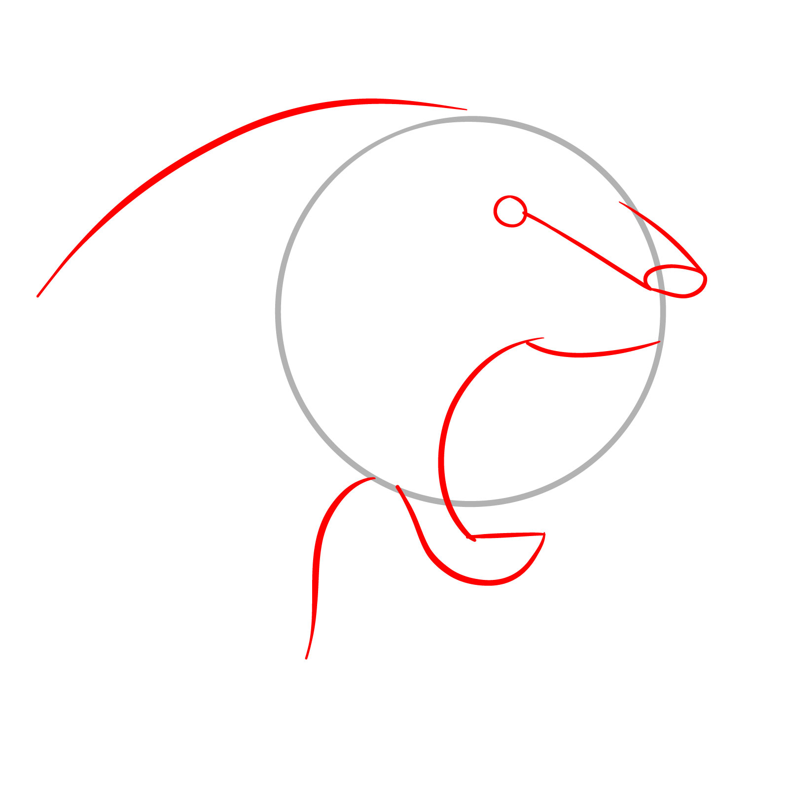 How to Draw a Roaring Cougar - step 02