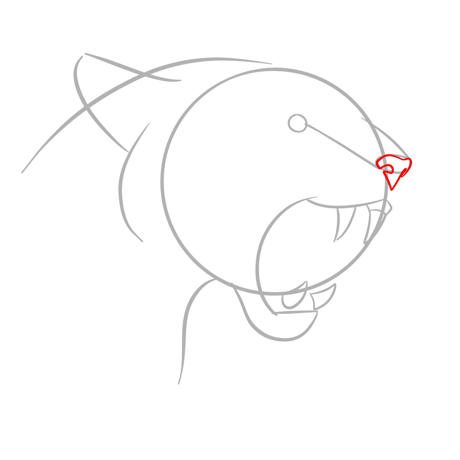 How to Draw a Roaring Cougar - step 04
