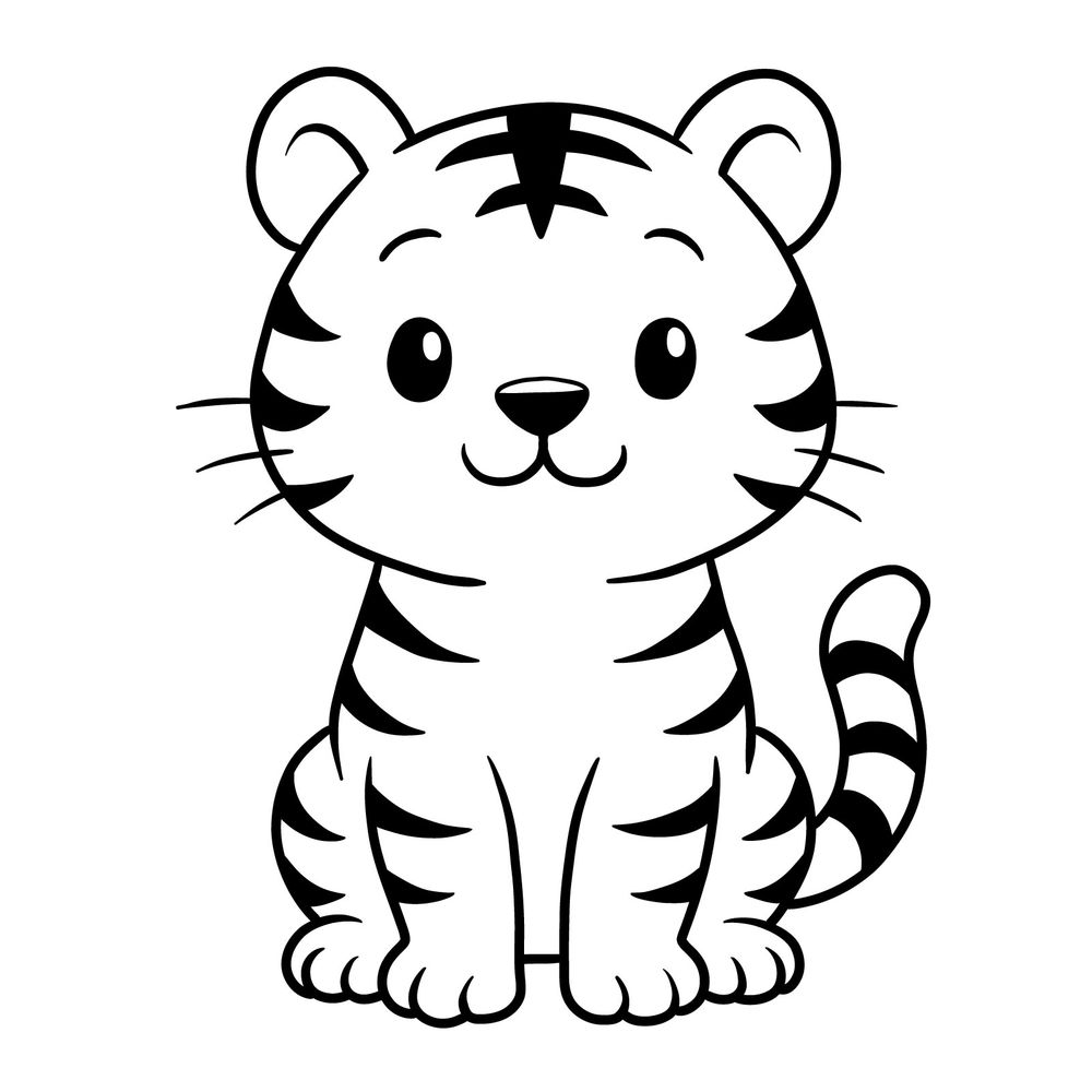 How to Draw a Cute Baby Tiger: Easy Guide