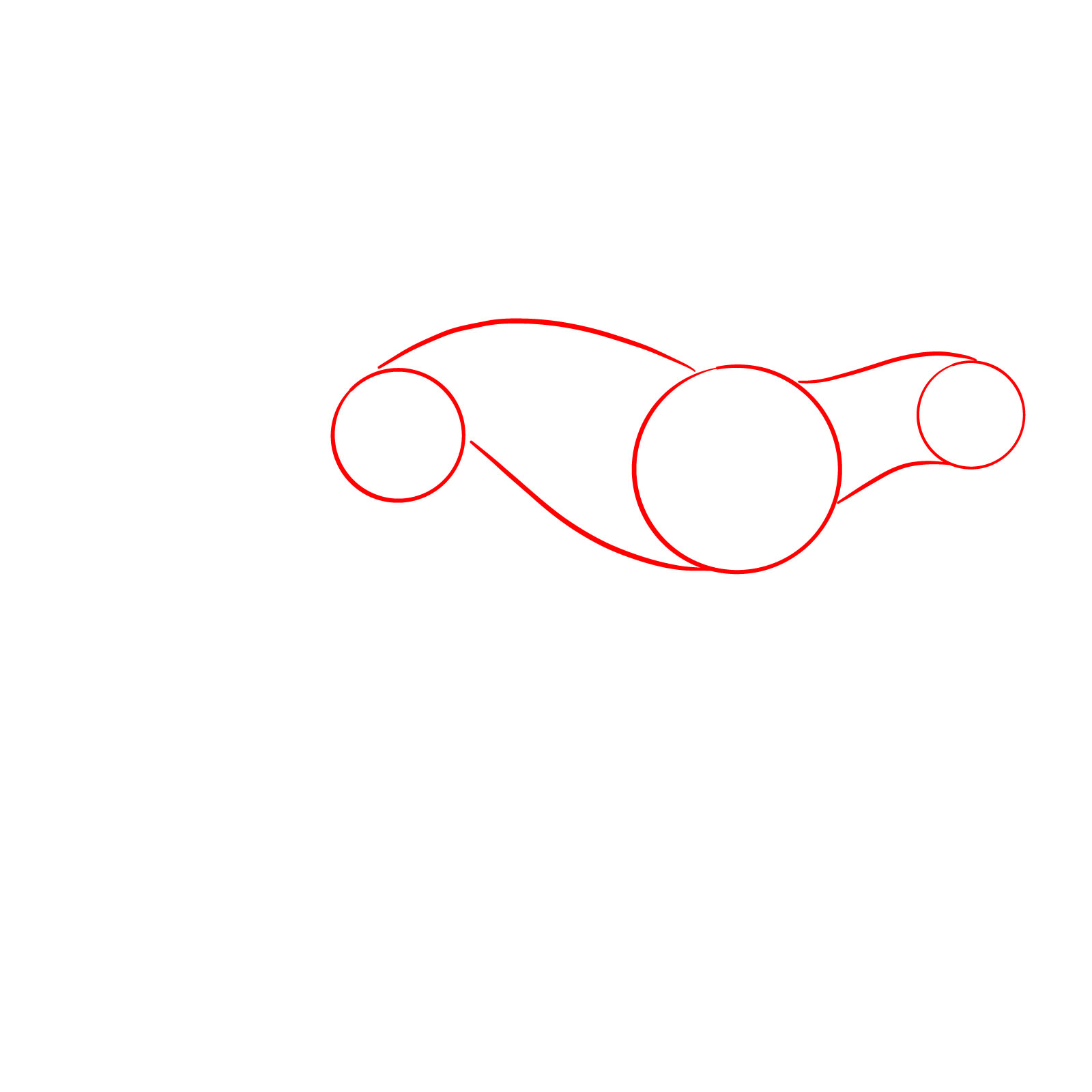 How to Draw a Cheetah Running - step 01