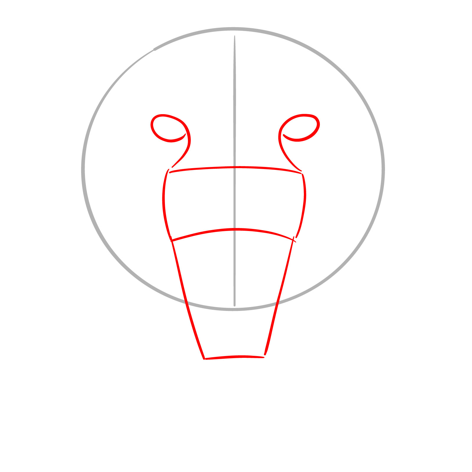 How to Draw a Roaring Cheetah - step 02