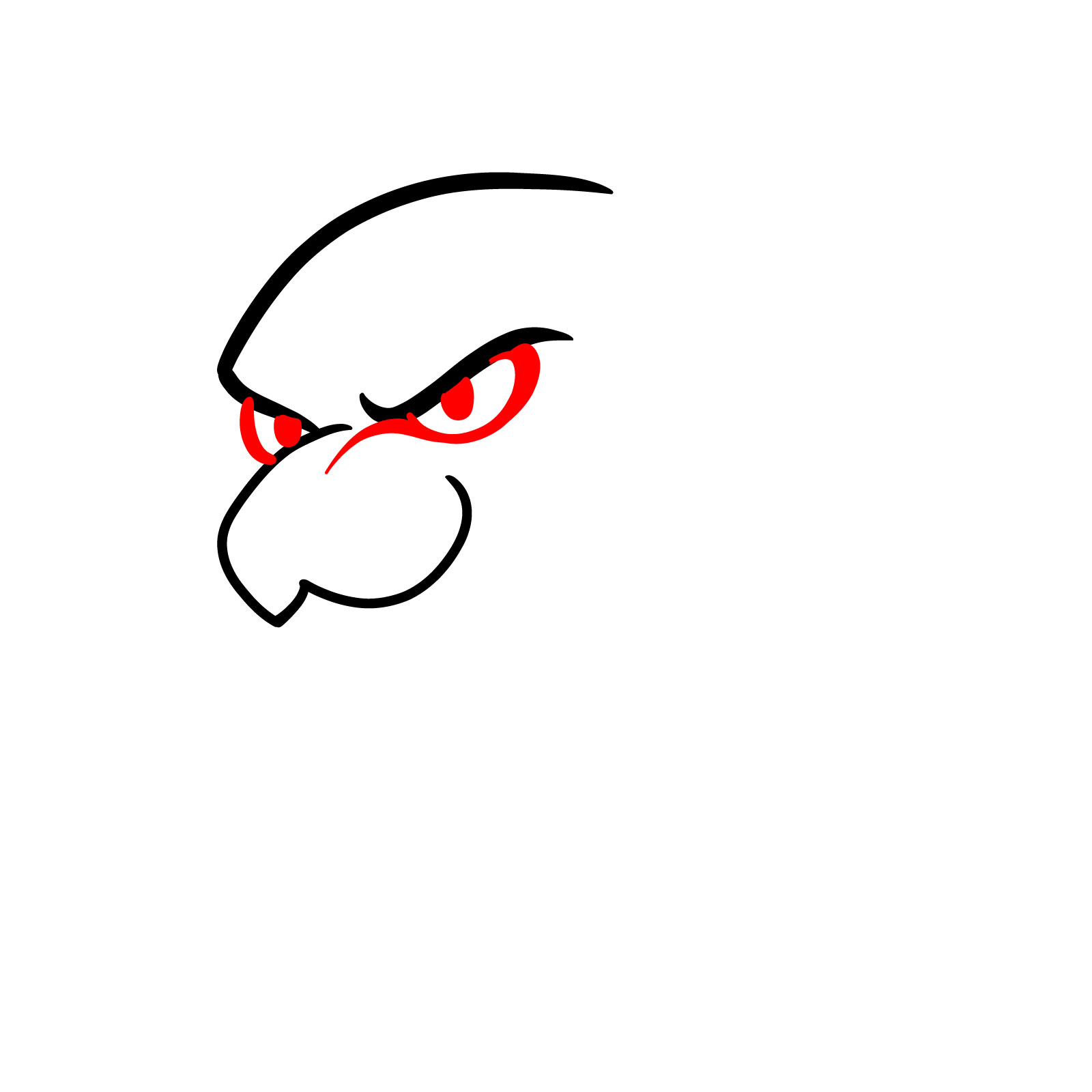 How to Draw a Cheetah Graffiti Head - step 03