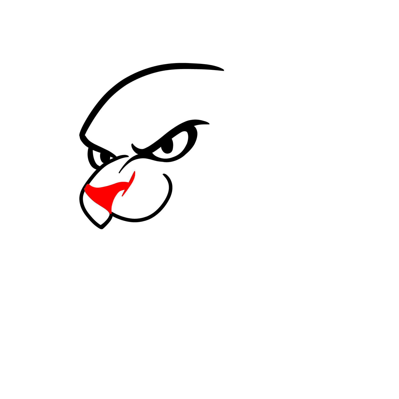 How to Draw a Cheetah Graffiti Head - step 04