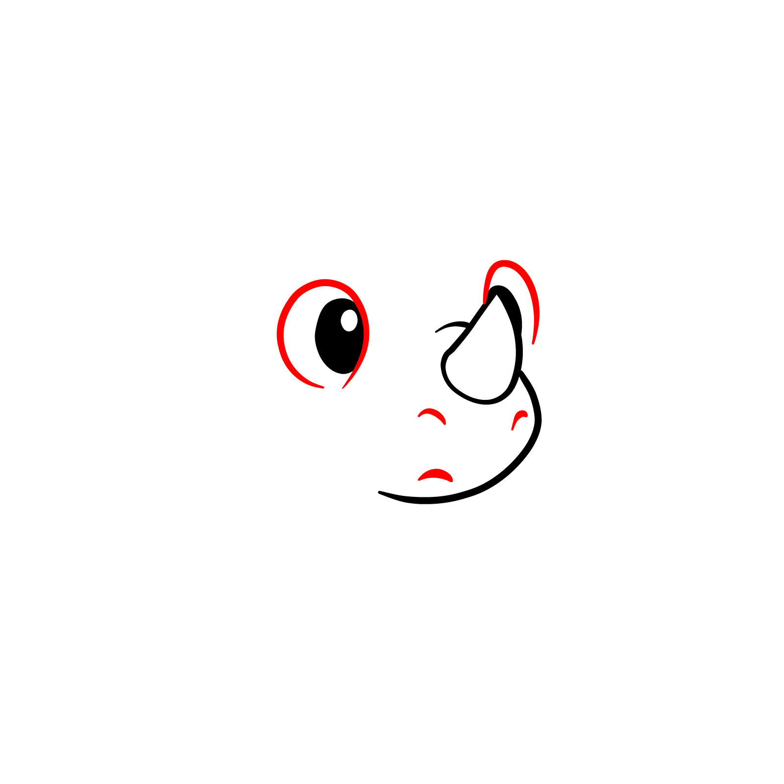 How to Draw a Cute Chibi Rhino - step 04