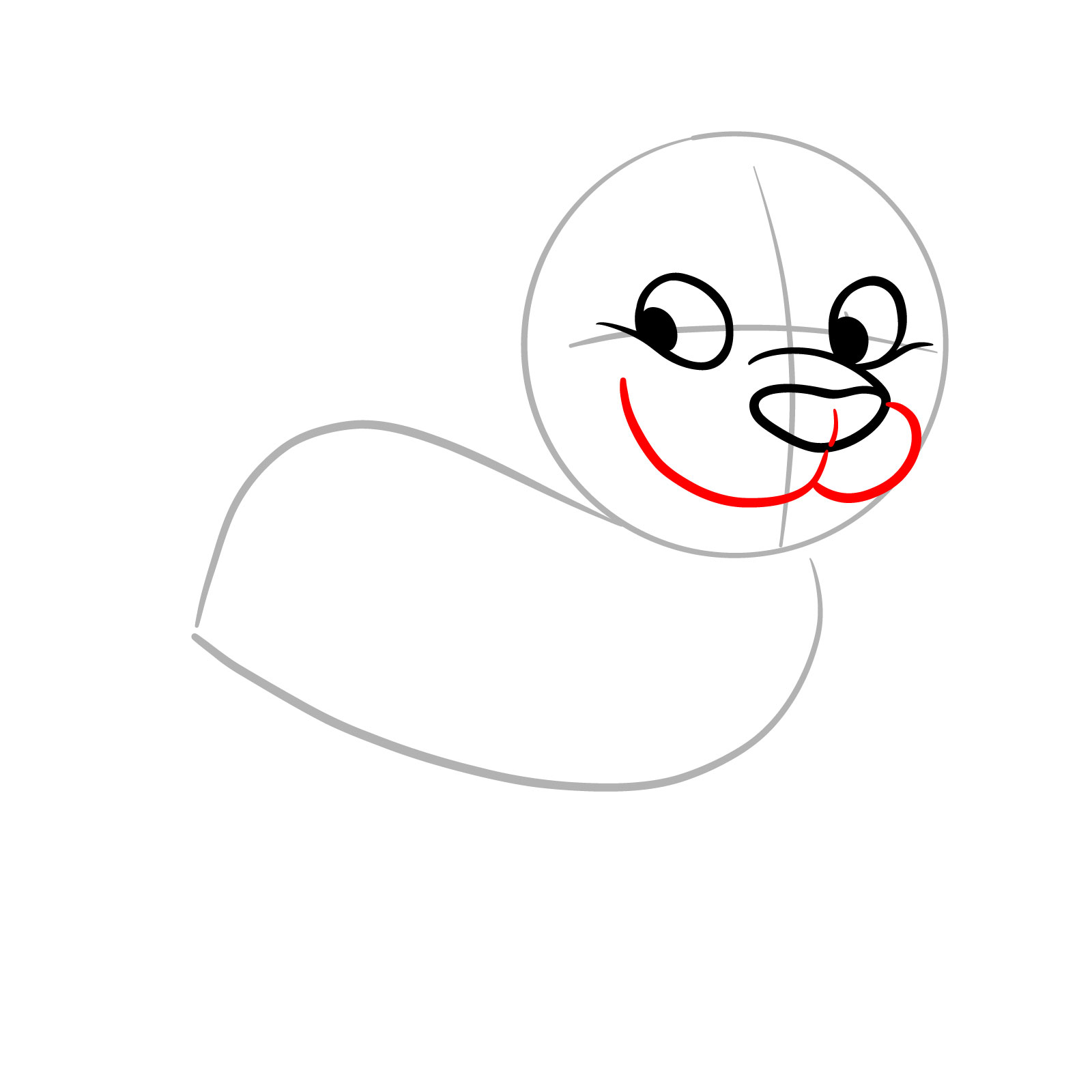 How to Draw a Cartoon Cougar - step 05