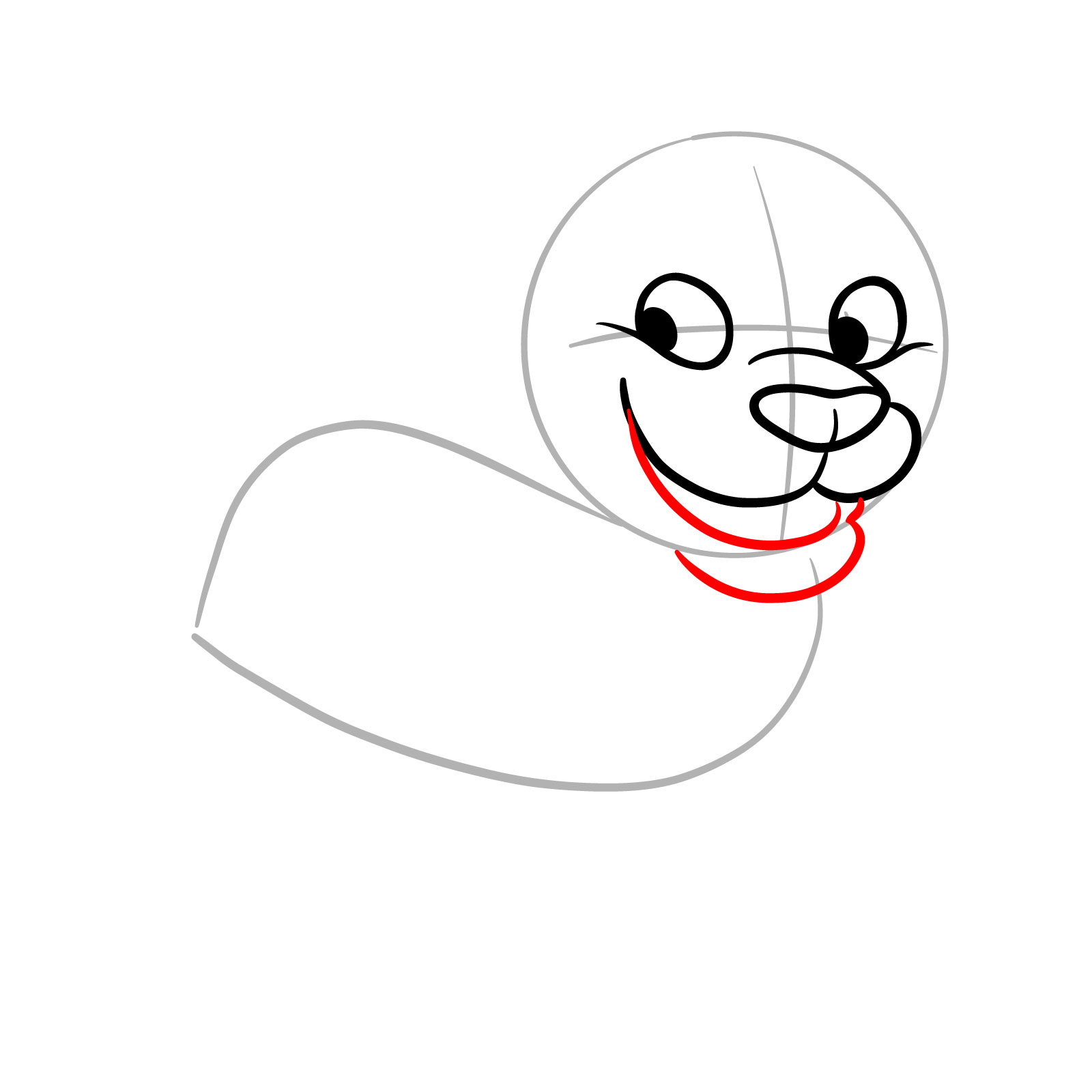 How to Draw a Cartoon Cougar - step 06