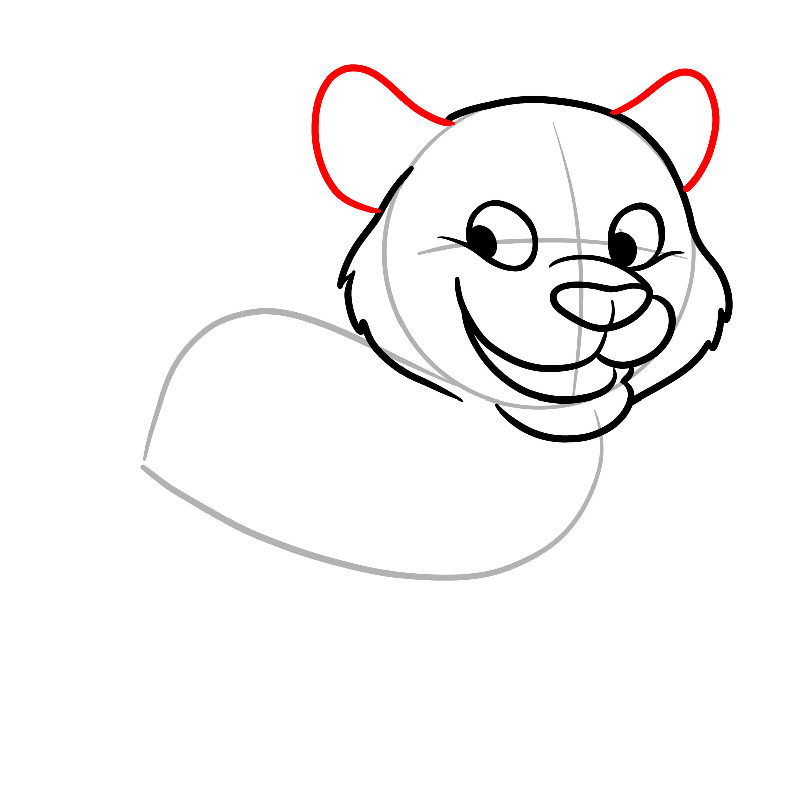 How to Draw a Cartoon Cougar - step 08