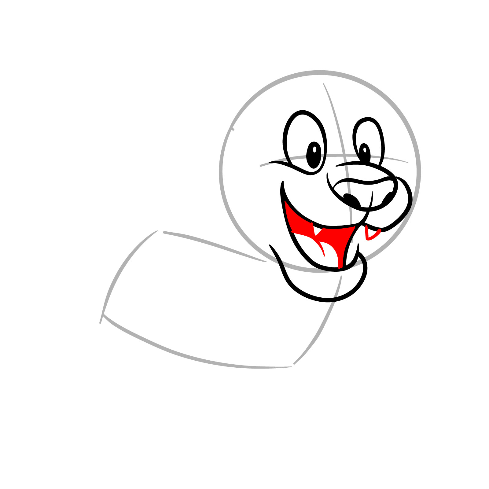 How to Draw a Cartoon Jaguar - step 07