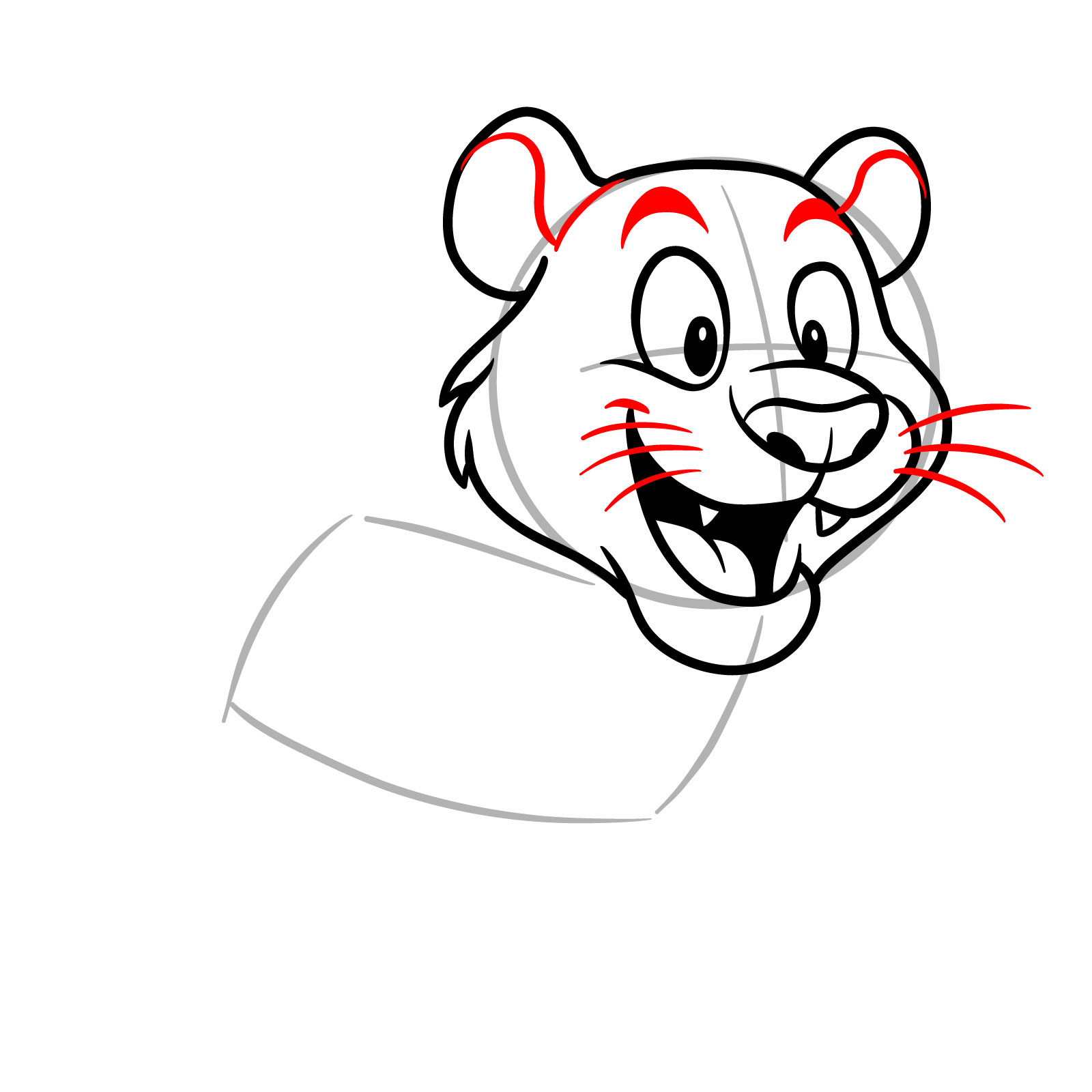 How to Draw a Cartoon Jaguar - step 10