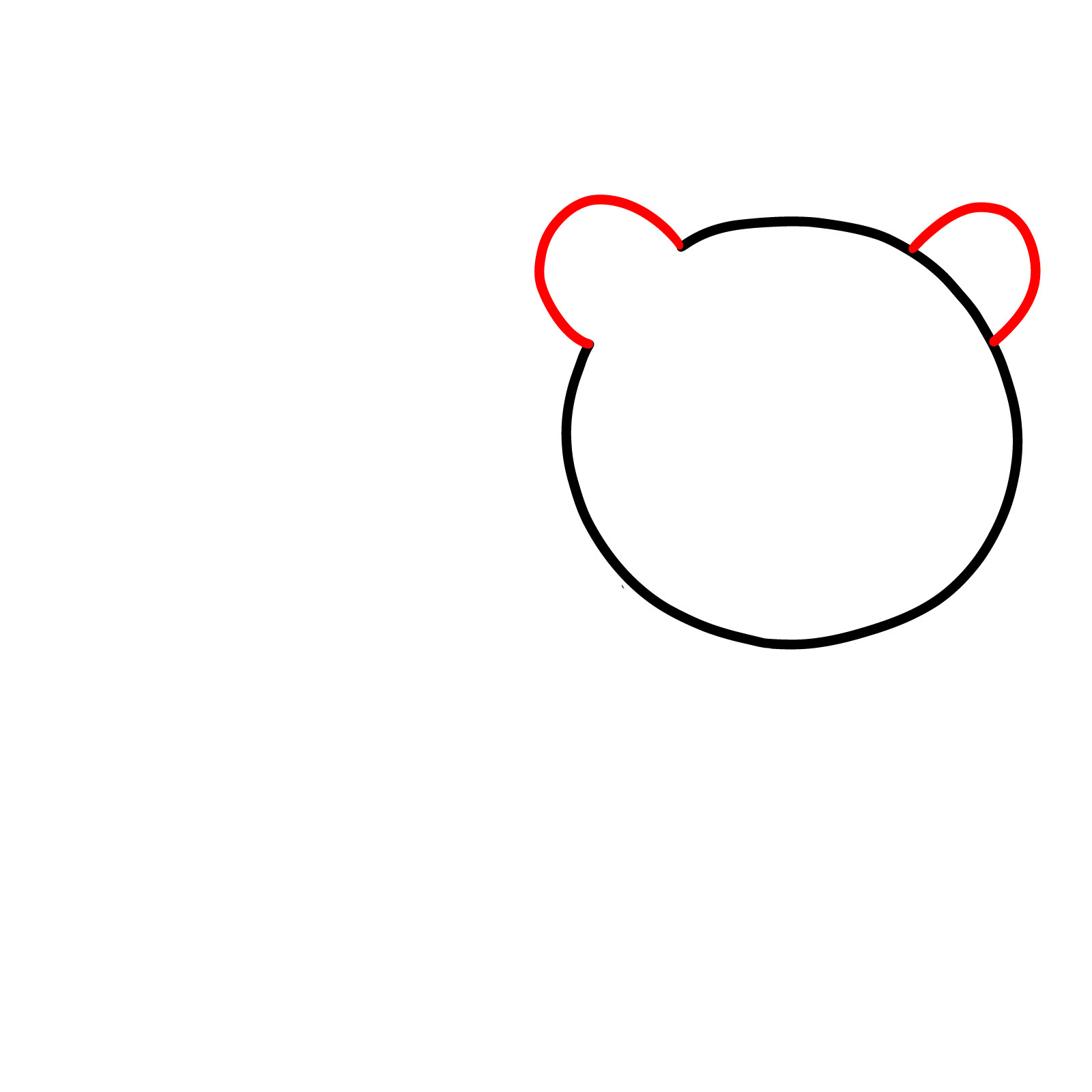 How to Draw a Simple Leopard for Kids - step 02