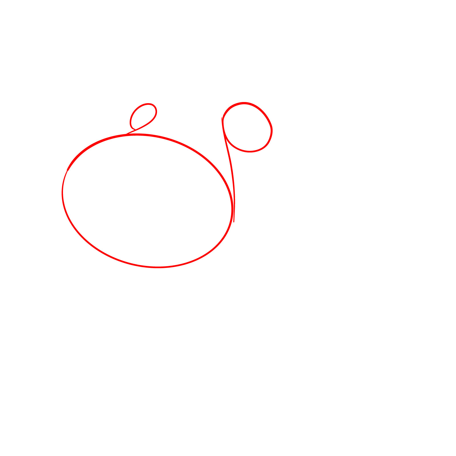 How to Draw a Cartoon Bull Character - step 01
