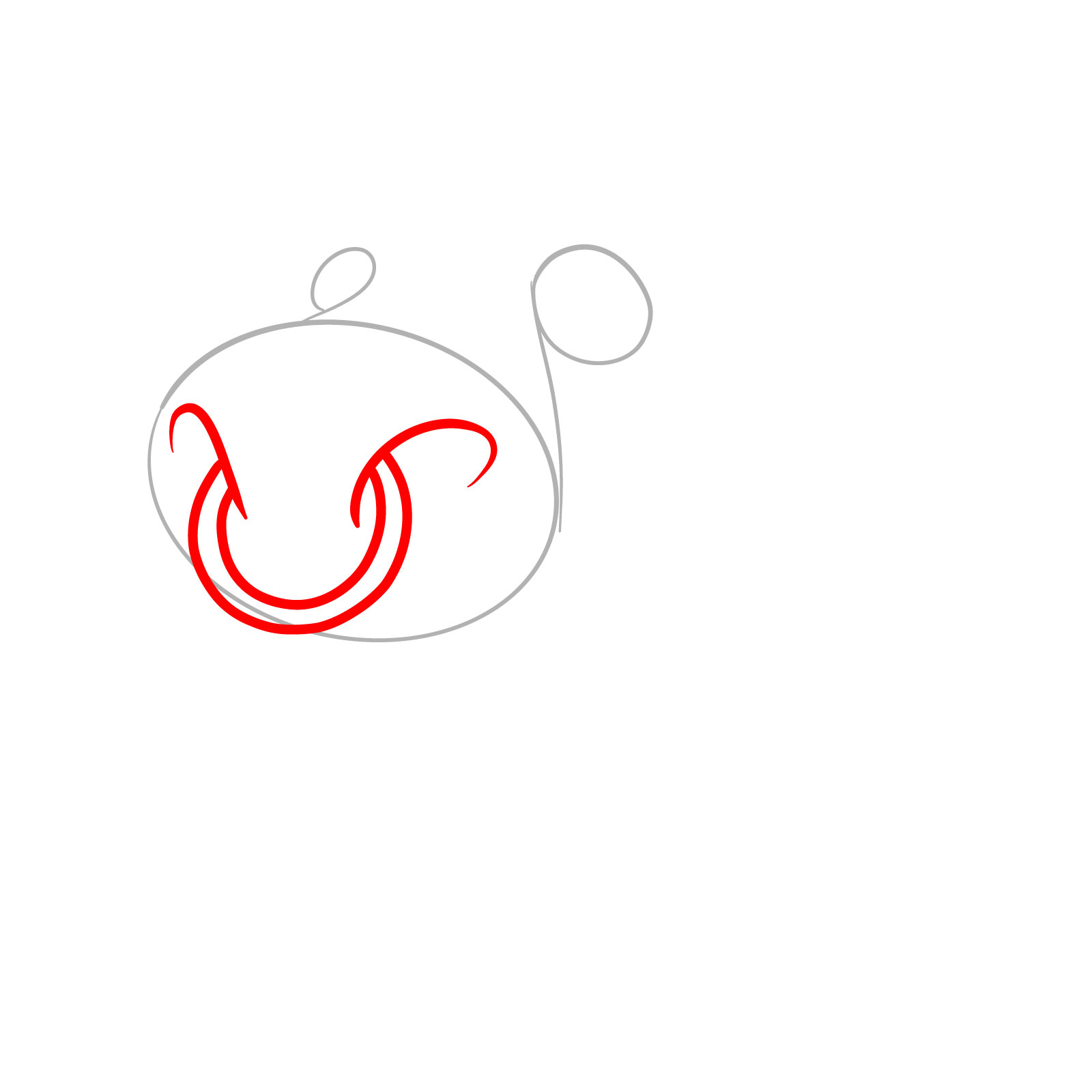 How to Draw a Cartoon Bull Character - step 02