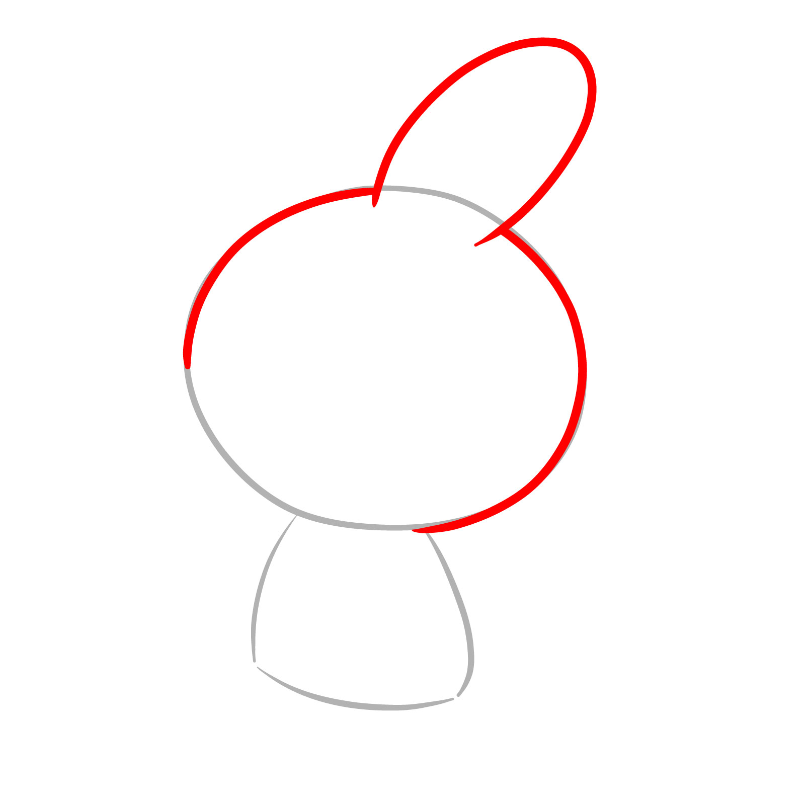 How to Draw a Chibi Rabbit - step 02
