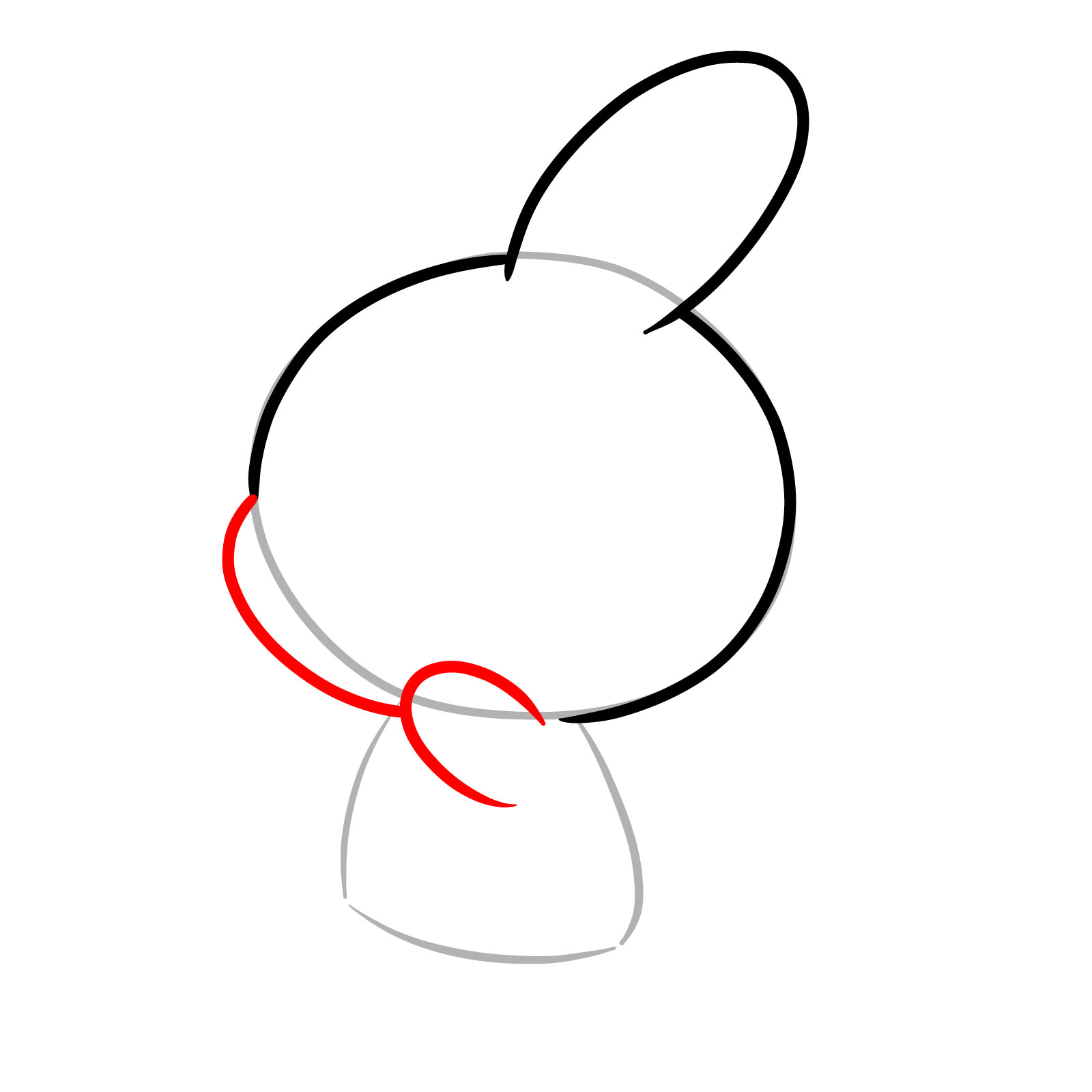 How to Draw a Chibi Rabbit - step 03