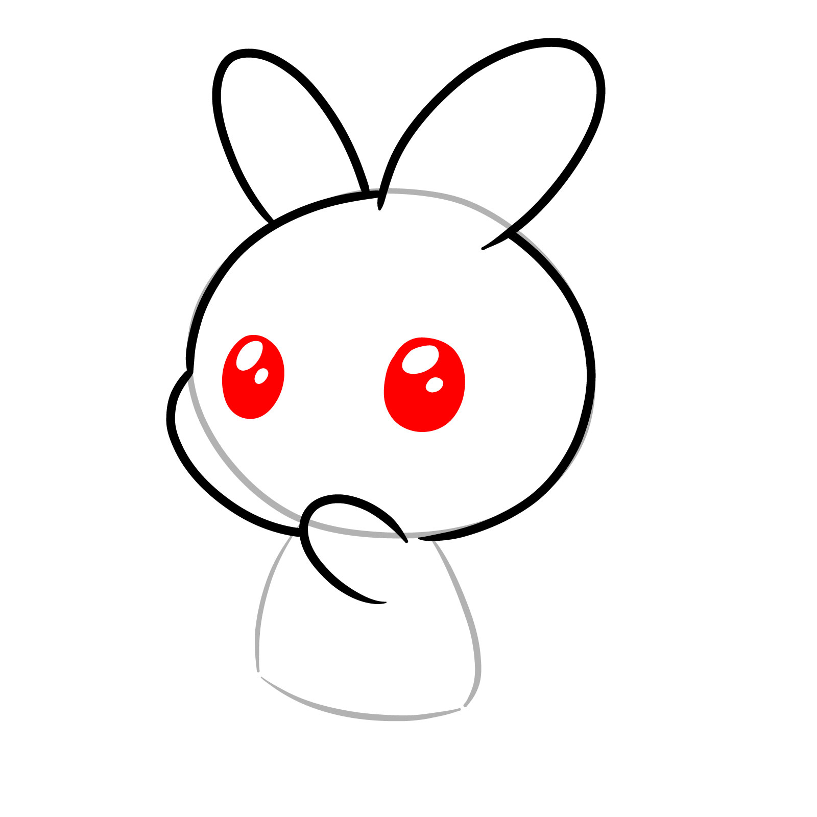 How to Draw a Chibi Rabbit - step 05