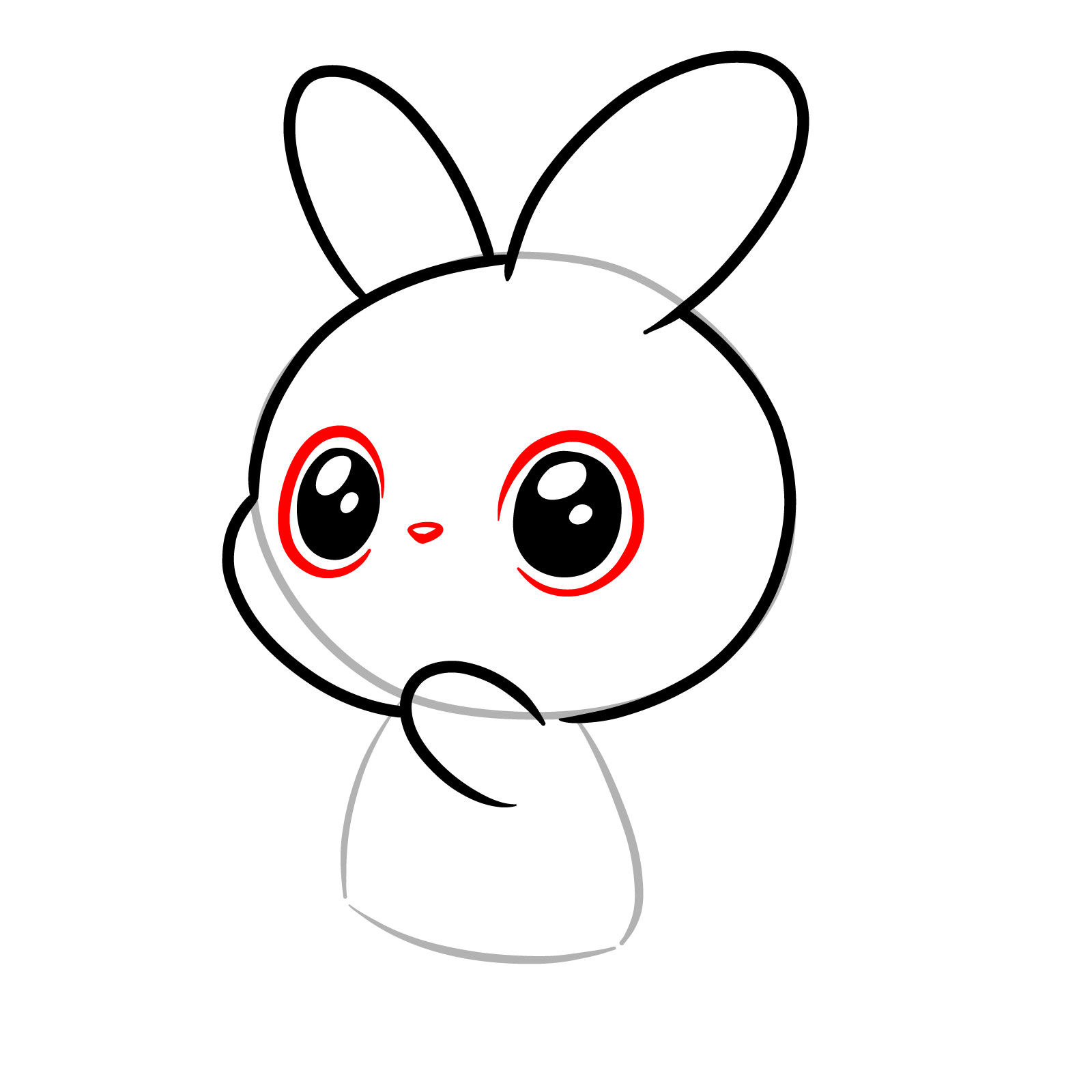 How to Draw a Chibi Rabbit - step 06