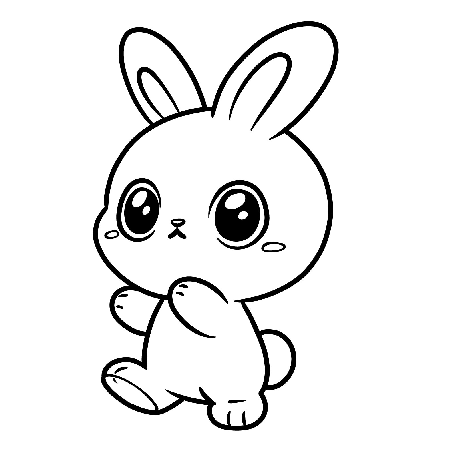 How to Draw a Chibi Rabbit - final step