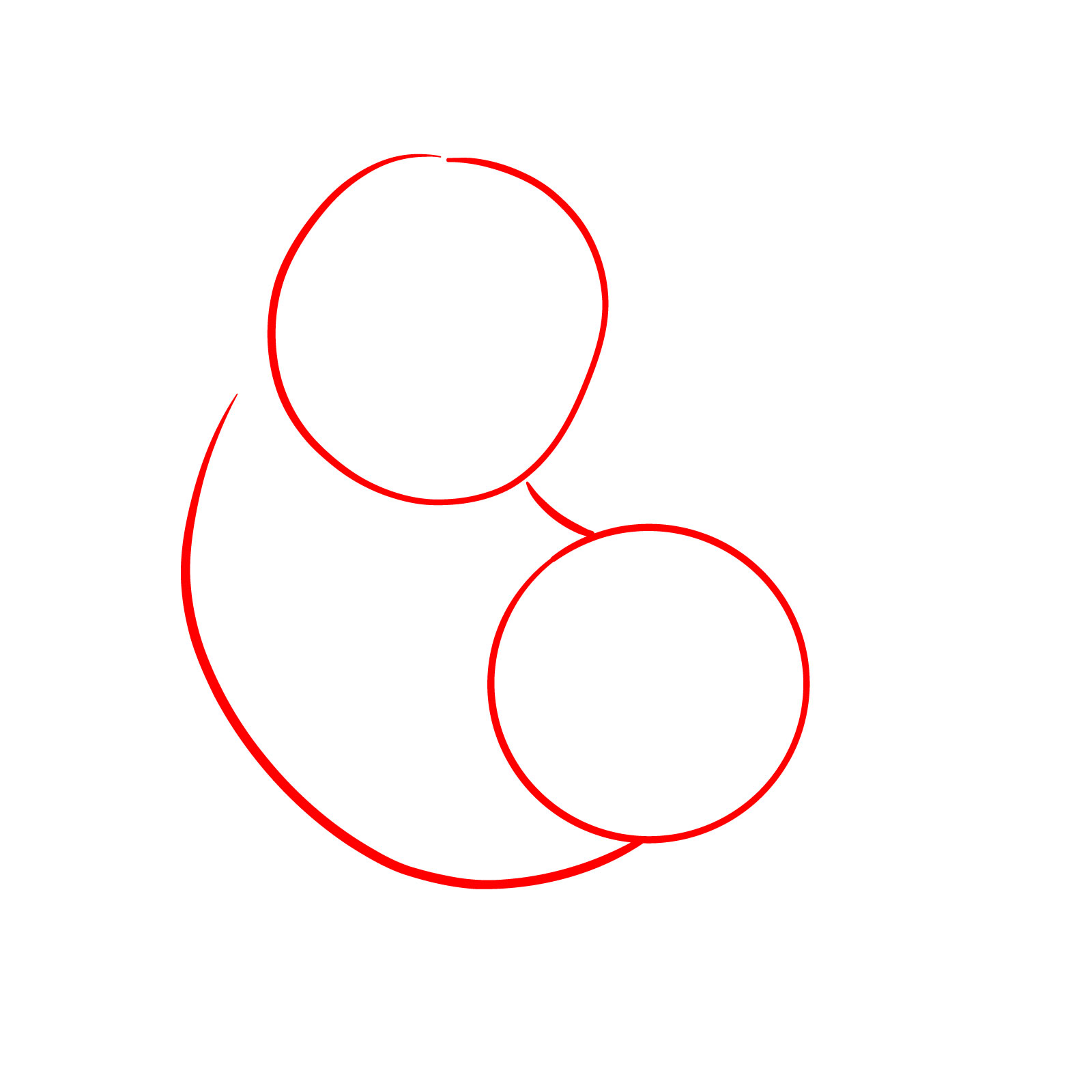 How to Draw a Happy Young Bull - step 01