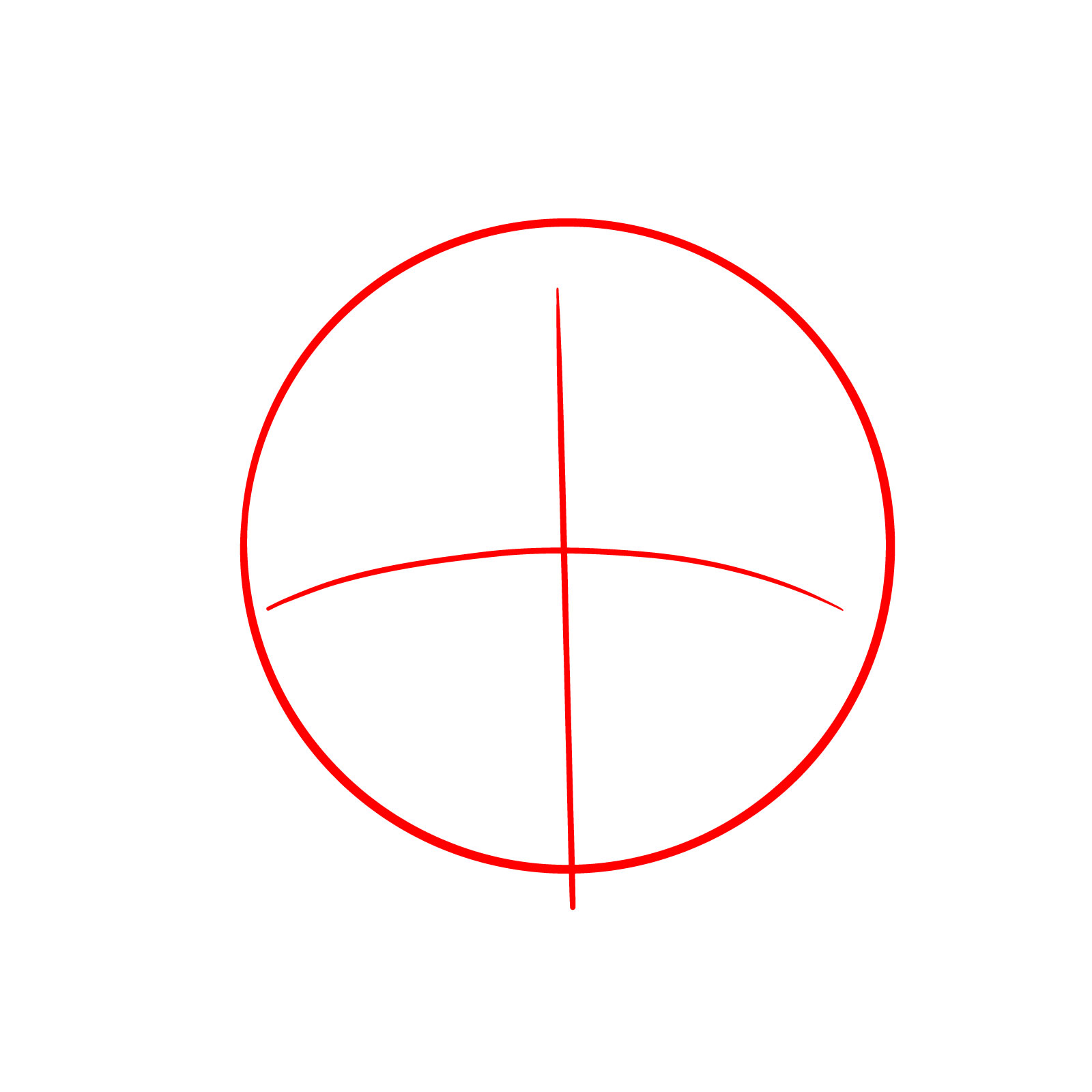 How to Draw a Mouse Head Front View - step 01