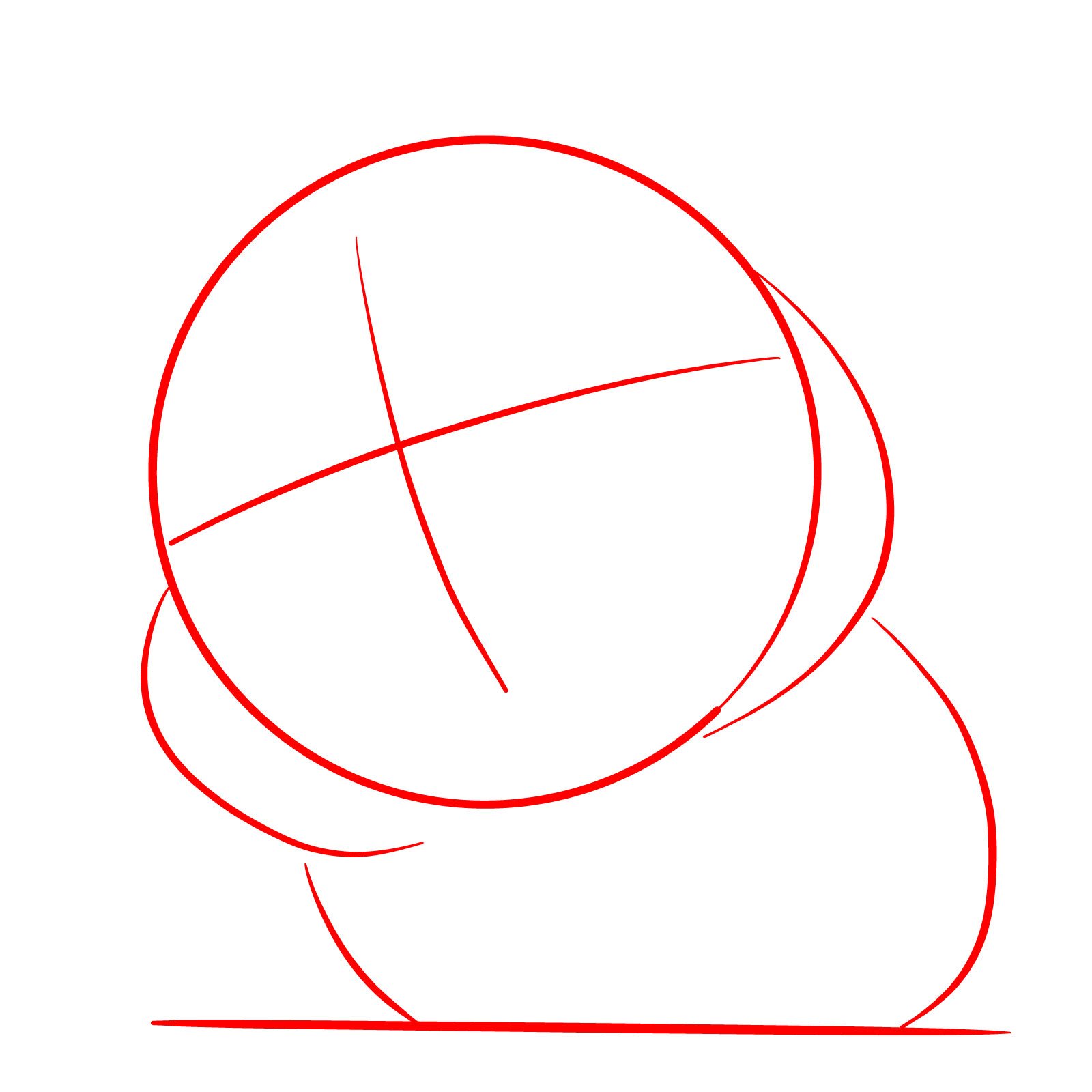 How to Draw a Cute Guinea Pig Chibi - step 01