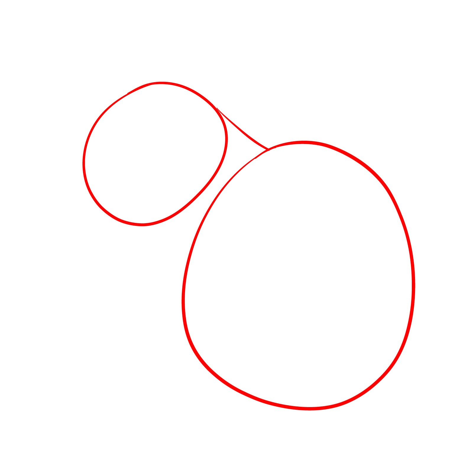 How to Draw a Mouse Grooming Itself - step 01