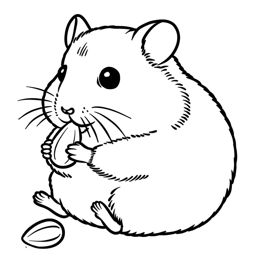 How to Draw a Hamster Eating a Seed: Easy Step-by-Step Guide