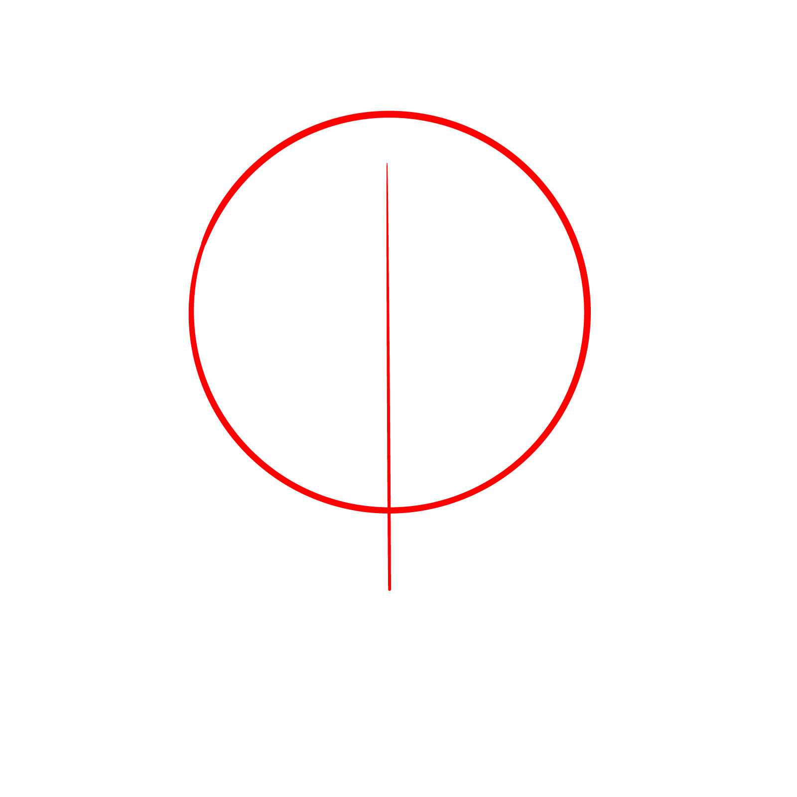 How to Draw a Rat’s Head Front View - step 01