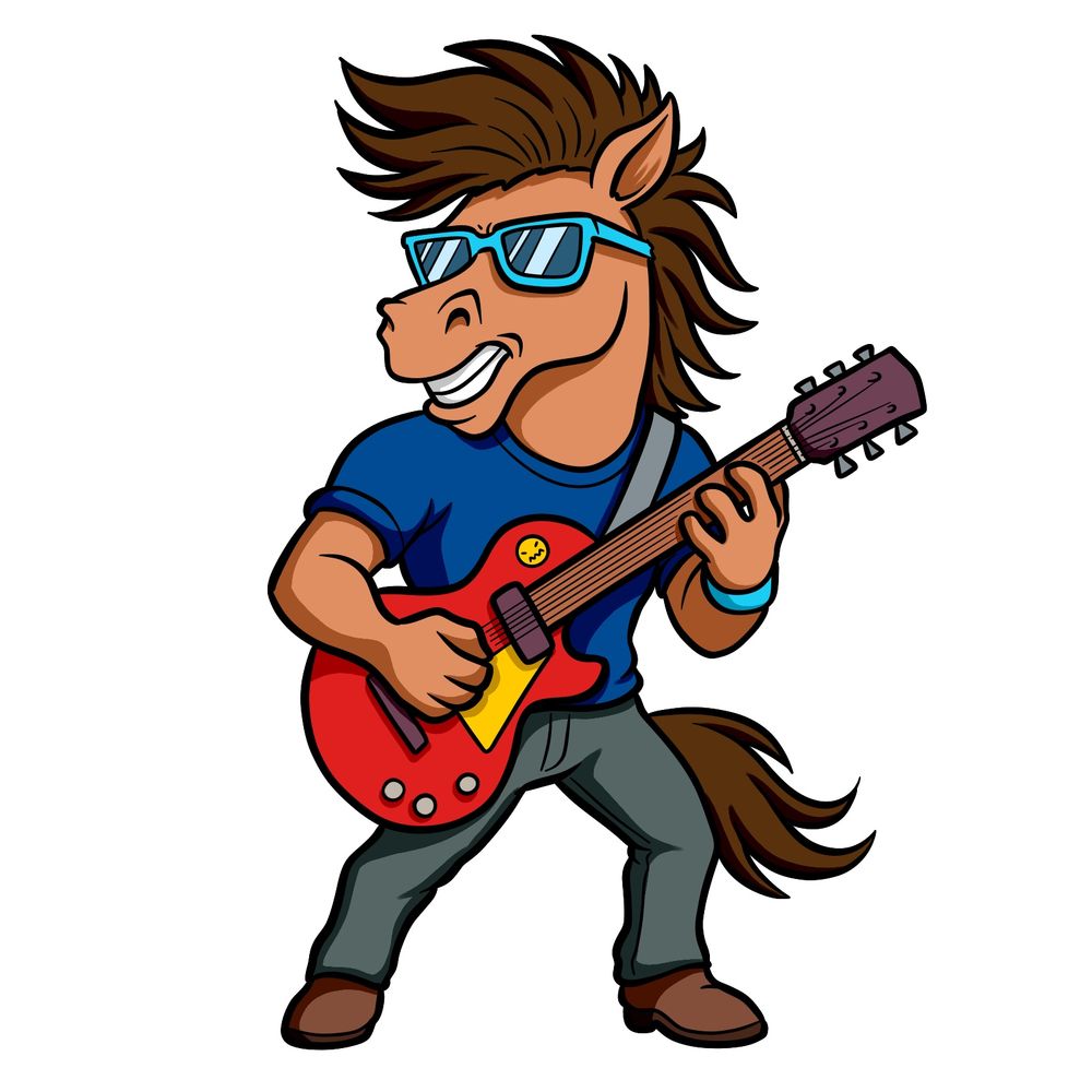 How to Draw a Rockstar Horse Character: Horse Drawing Tutorial