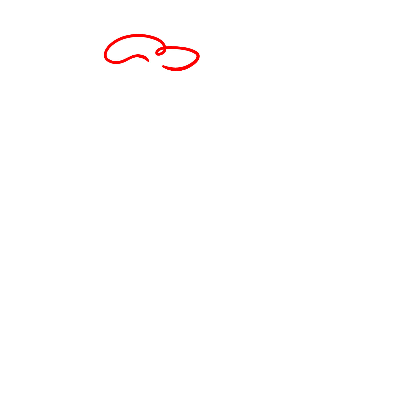 How to Draw a Simple Line Art Sheep - step 01