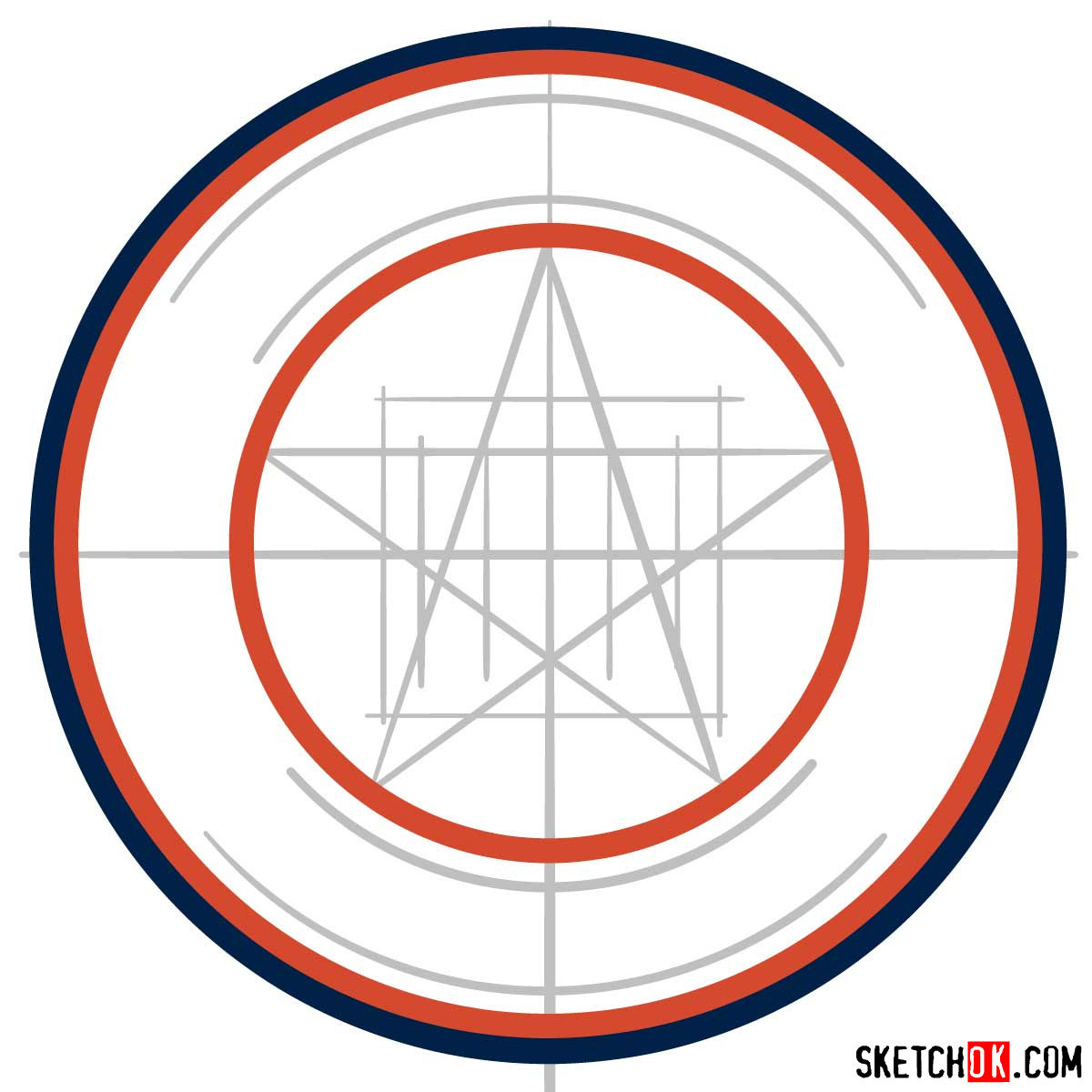 How to draw Houston Astros logo | MLB logos - step 03