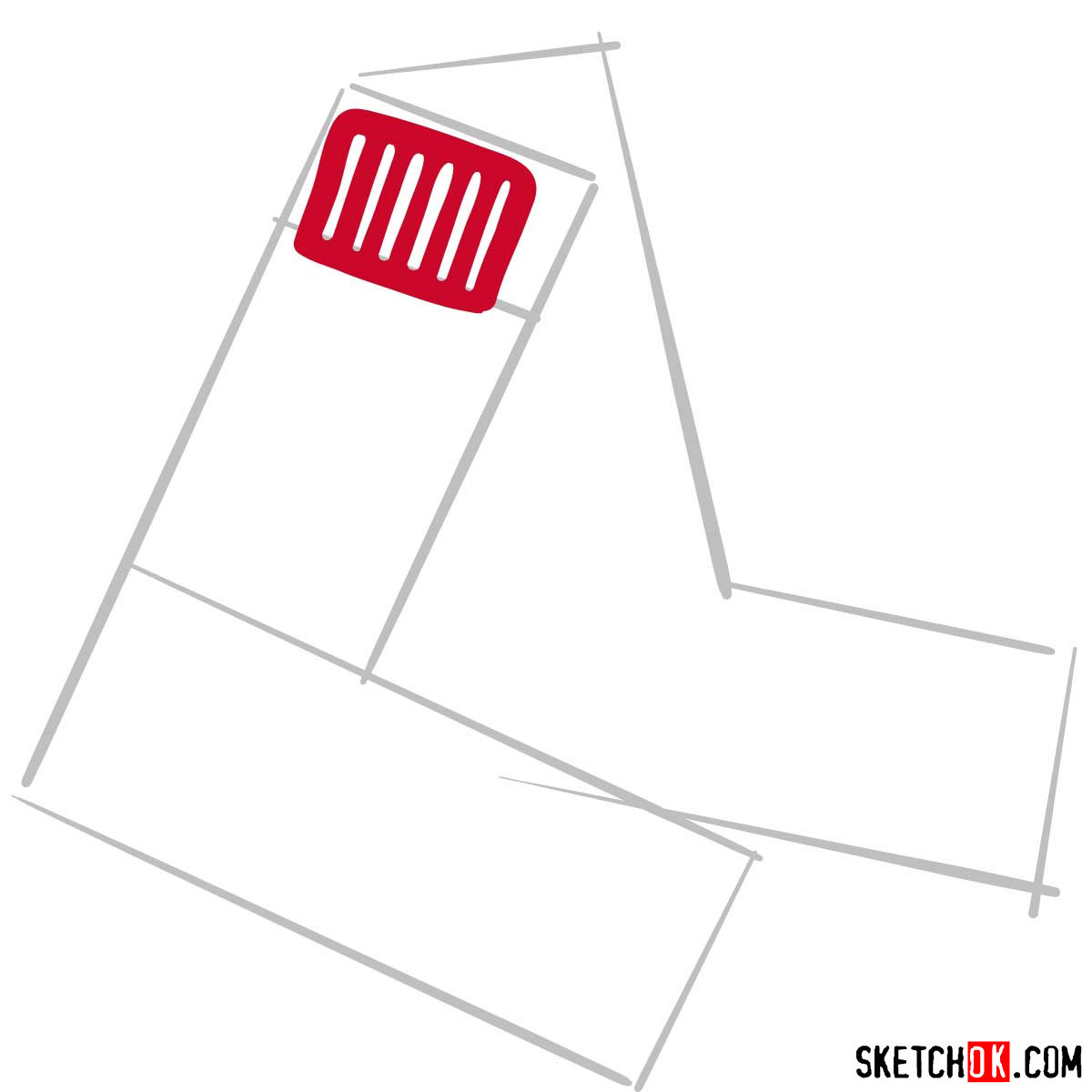 How to draw Boston Red Sox logo | MLB logos - step 03